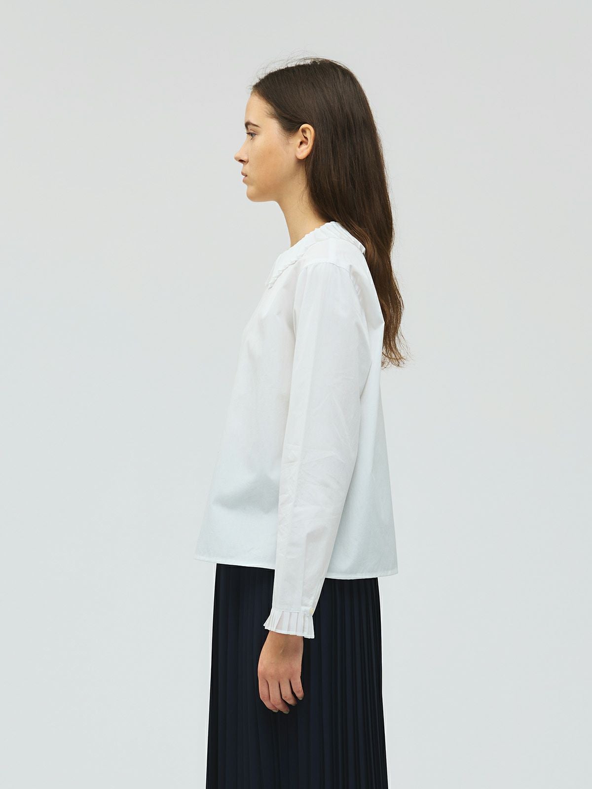 3/9(月)正午販売終了】mizuiro ind プリーツカラーシャツ｜ MARcourt