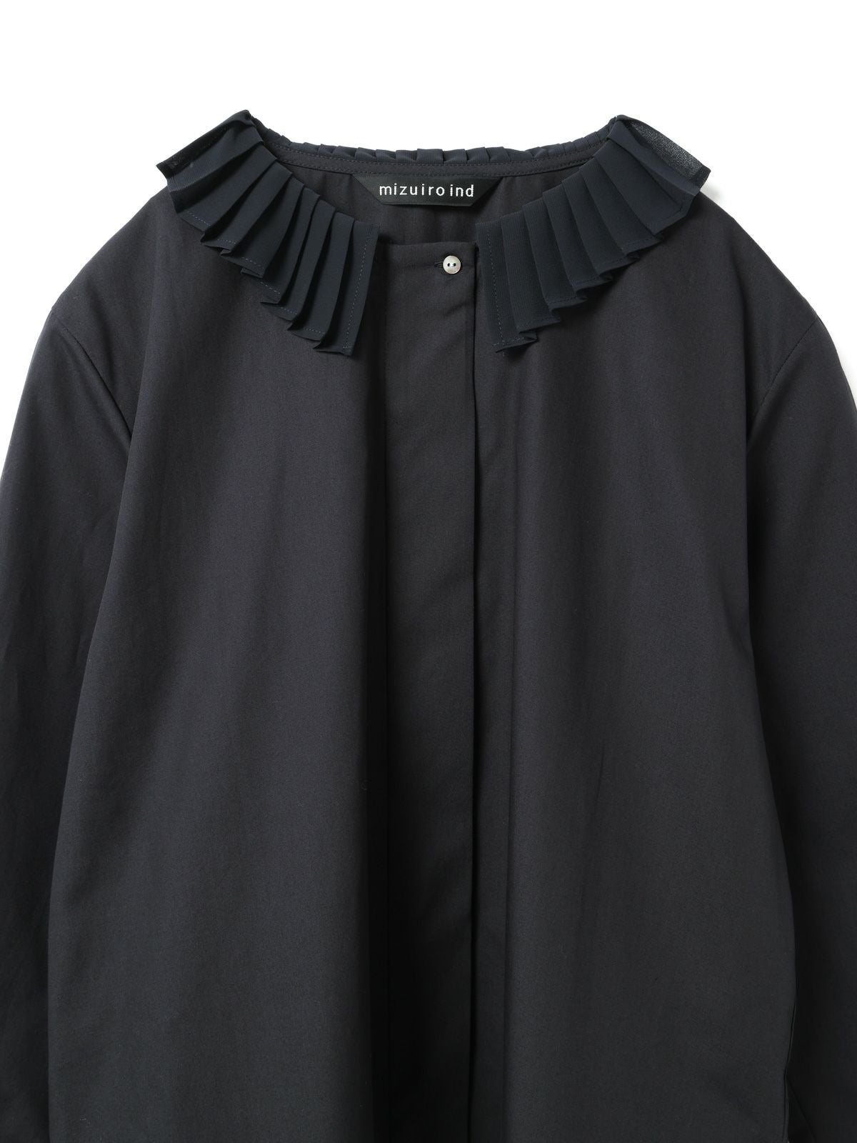 mizuiro ind プリーツカラーシャツ｜ MARcourt ONLINE STORE