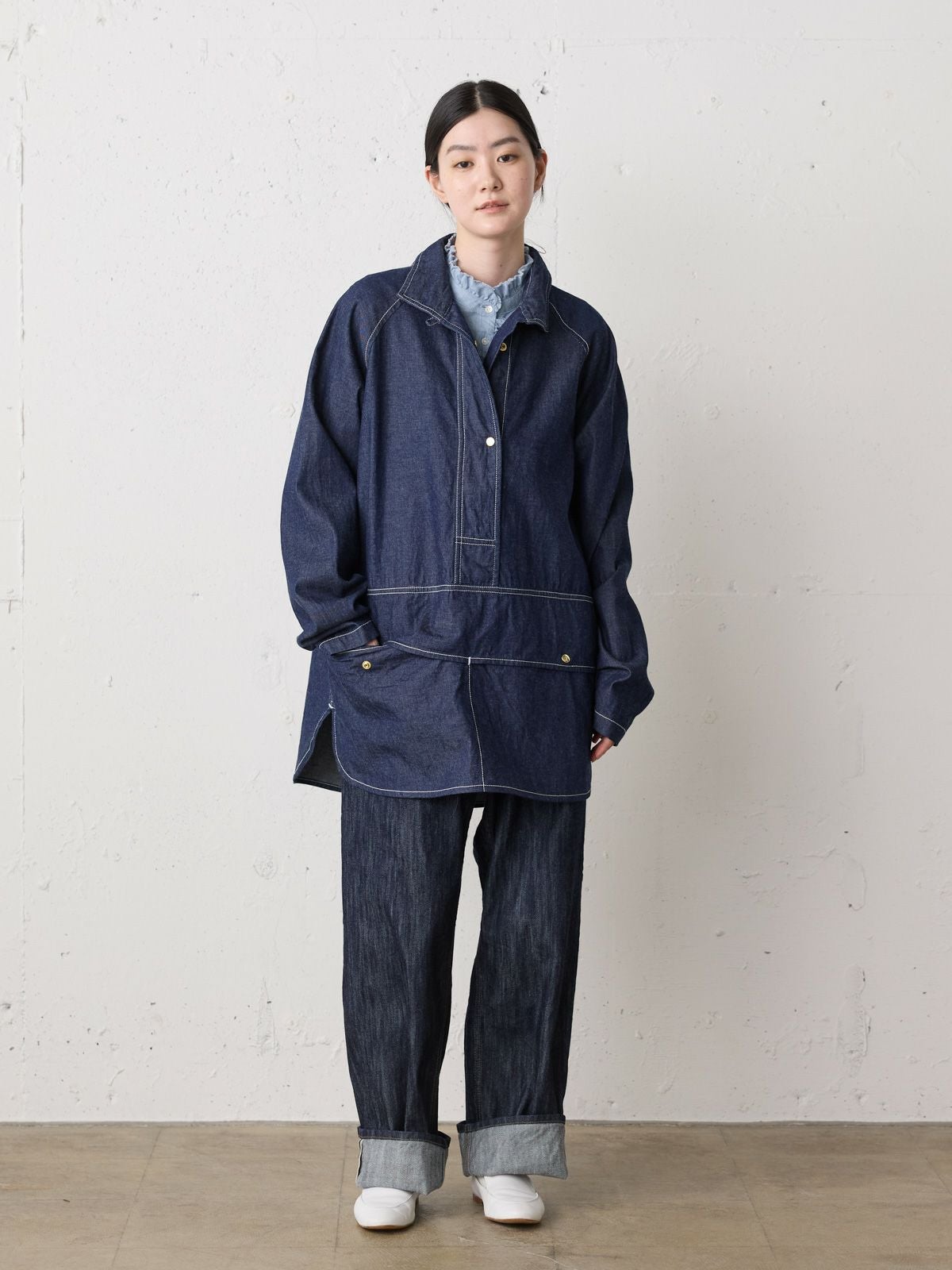MidiUmi ダンガリーズラッフルシャツ｜ MARcourt ONLINE STORE