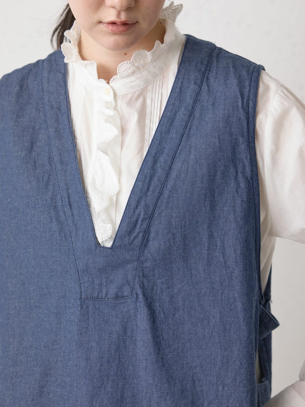 MidiUmi デニムサイドストラップベスト｜ MARcourt ONLINE STORE