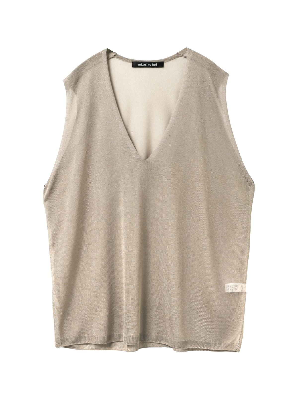 mizuiro ind シアー深Vネックベスト｜ MARcourt ONLINE STORE