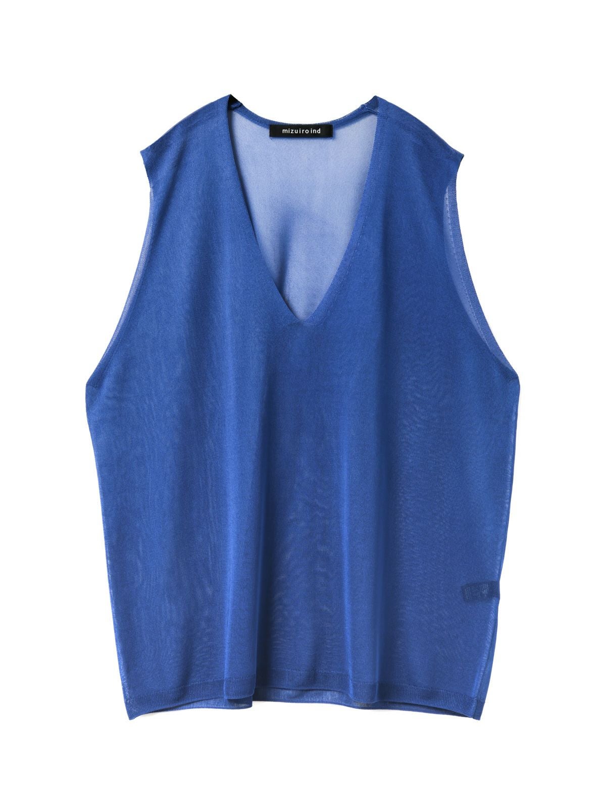mizuiro ind シアー深Vネックベスト｜ MARcourt ONLINE STORE