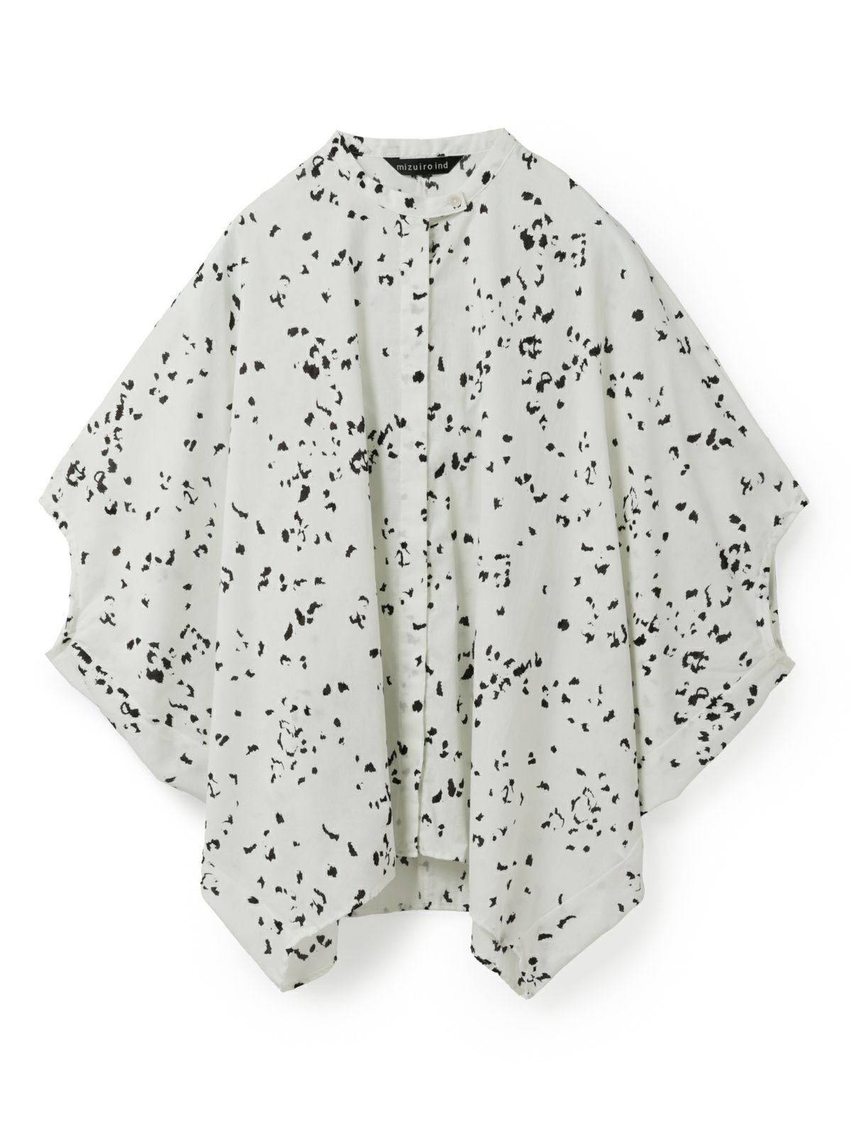 mizuiro ind プリントスタンドカラーコクーンシャツ｜ MARcourt ONLINE