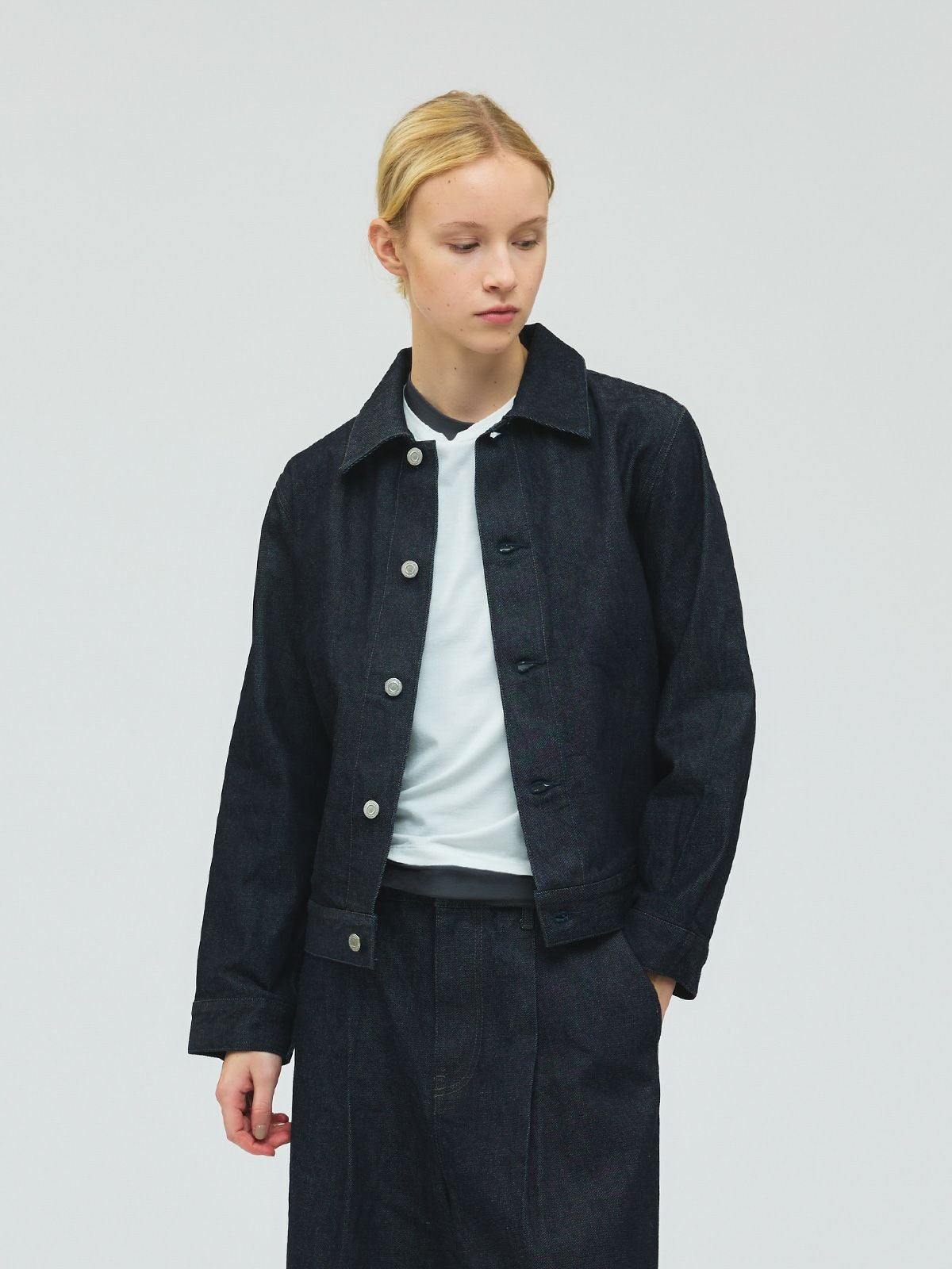 mizuiro ind ダークデニムジャケット mizuiro ind コンパクトデニムジャケット｜ MARcourt ONLINE STORE
