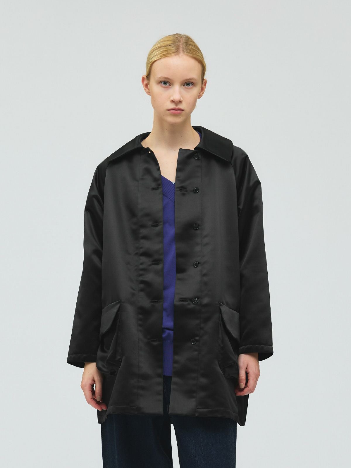 mizuiro ind サテンドルマンコート｜ MARcourt ONLINE STORE