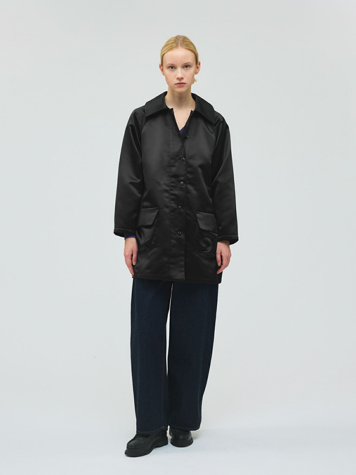 mizuiro ind サテンドルマンコート｜ MARcourt ONLINE STORE