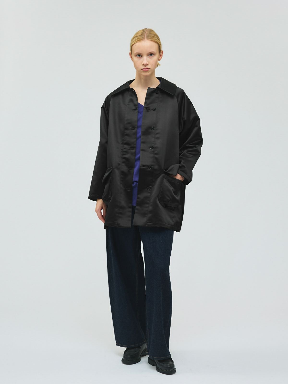 mizuiro ind サテンドルマンコート｜ MARcourt ONLINE STORE