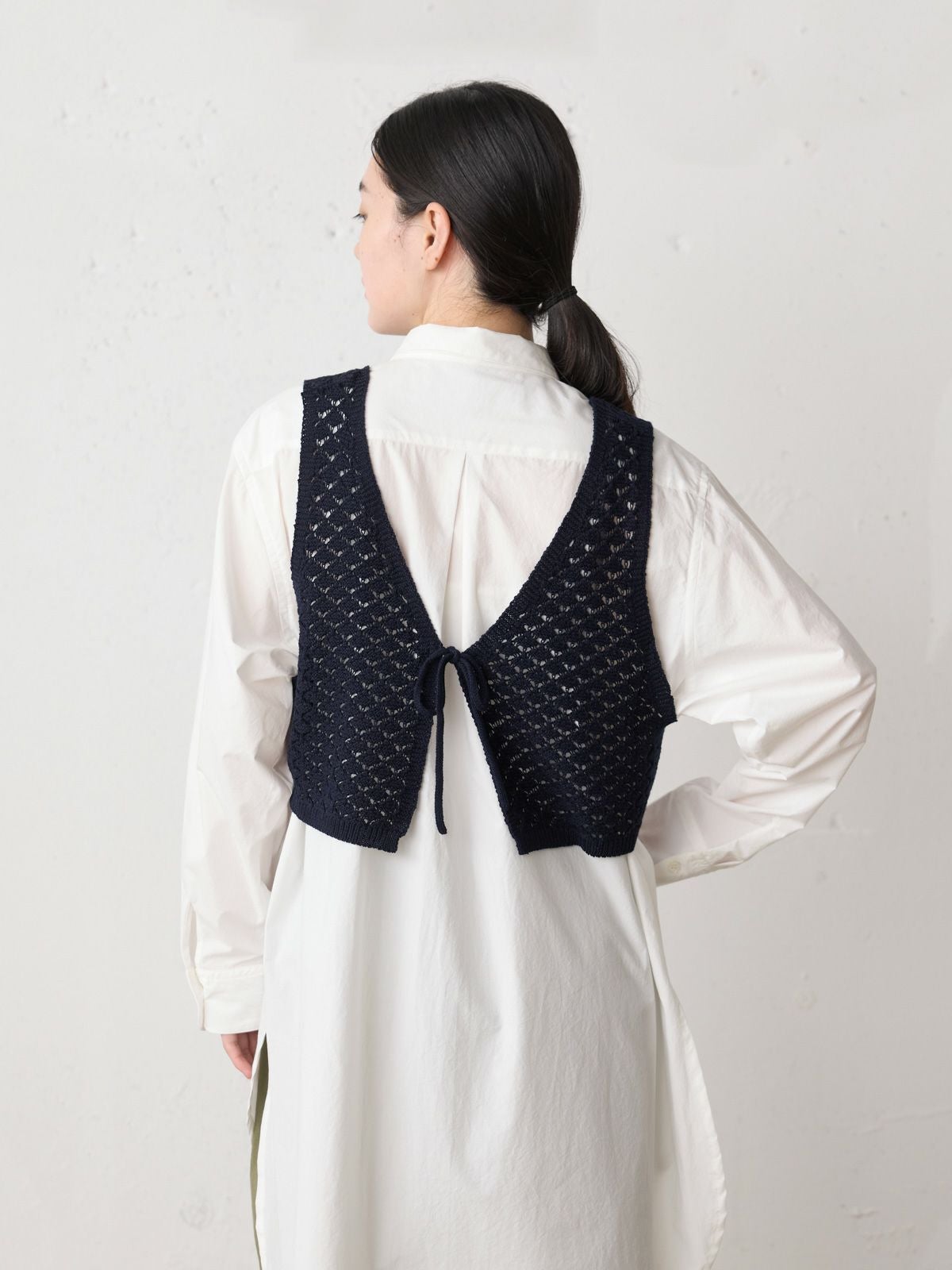 美品★MAYDI /マイディ CROP VEST ハンドニットベスト ブラック MidiUmi 2WAYショートニットベスト｜ MARcourt ONLINE STORE