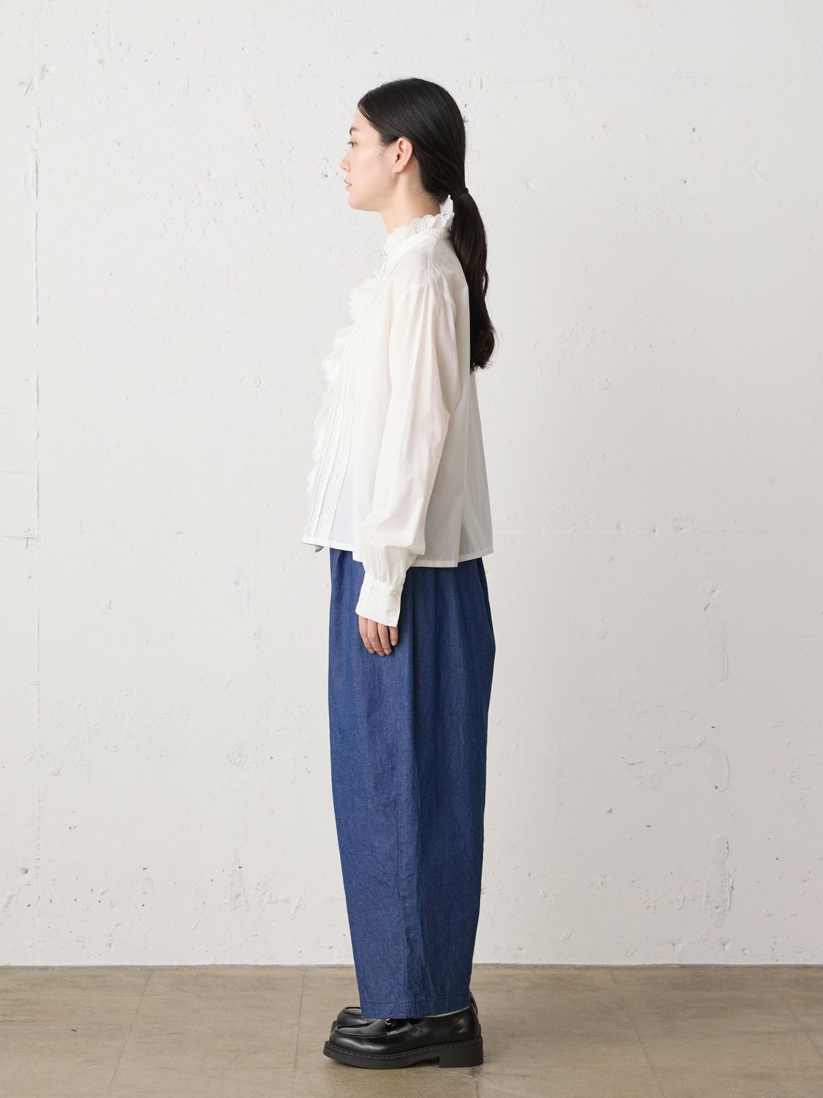 MidiUmi ピンタックレースシャツ｜ MARcourt ONLINE STORE