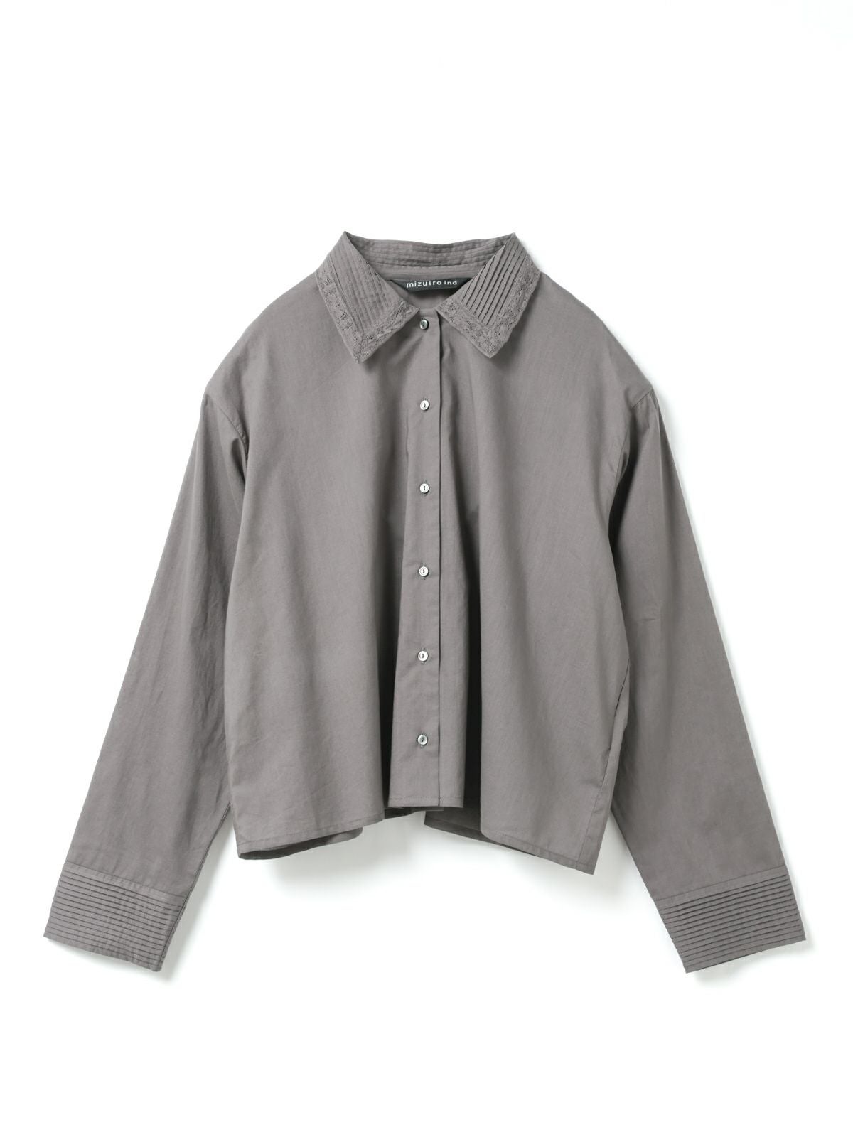 mizuiro ind ピンタックカラーシャツ｜ MARcourt ONLINE STORE