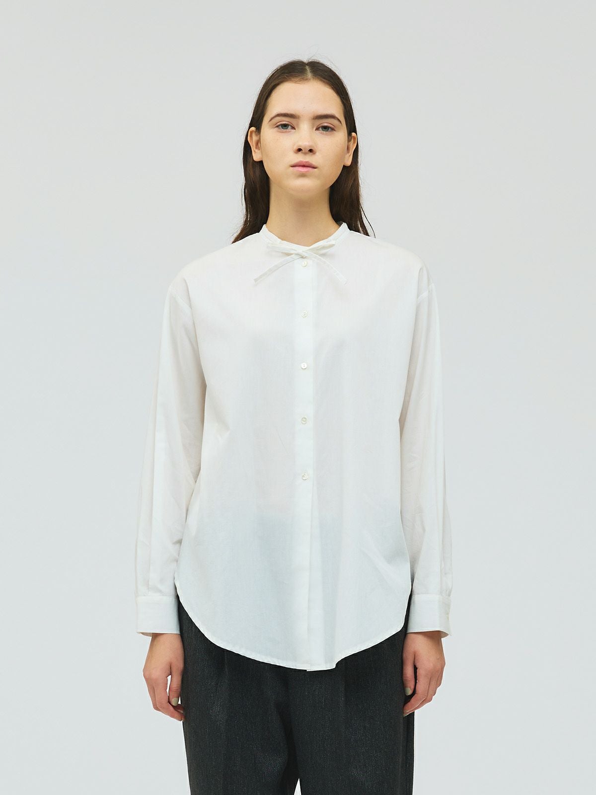 mizuiro ind リボンタイロングシャツ｜ MARcourt ONLINE STORE