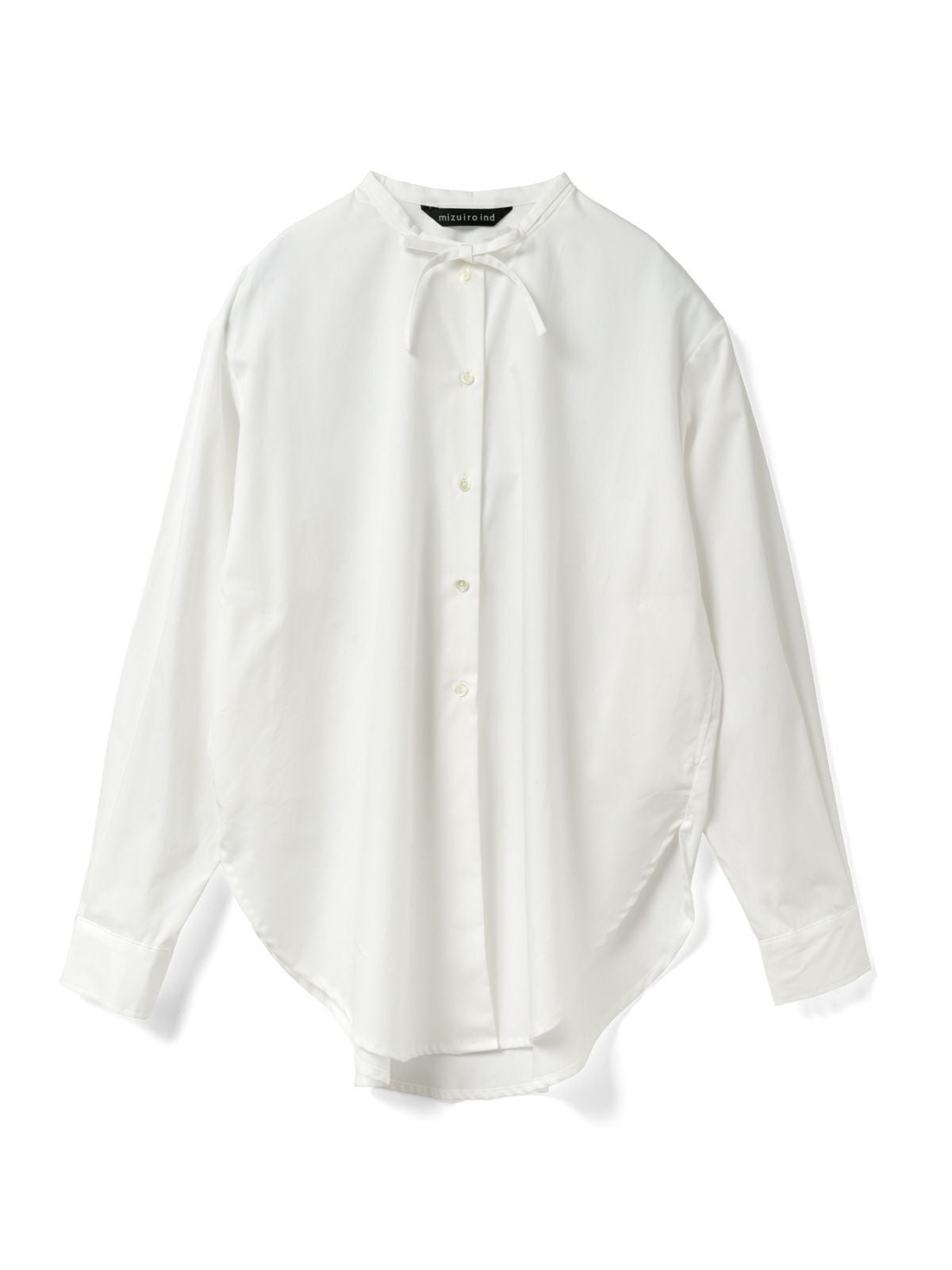 3/9(月)正午販売終了】mizuiro ind リボンタイロングシャツ｜ MARcourt