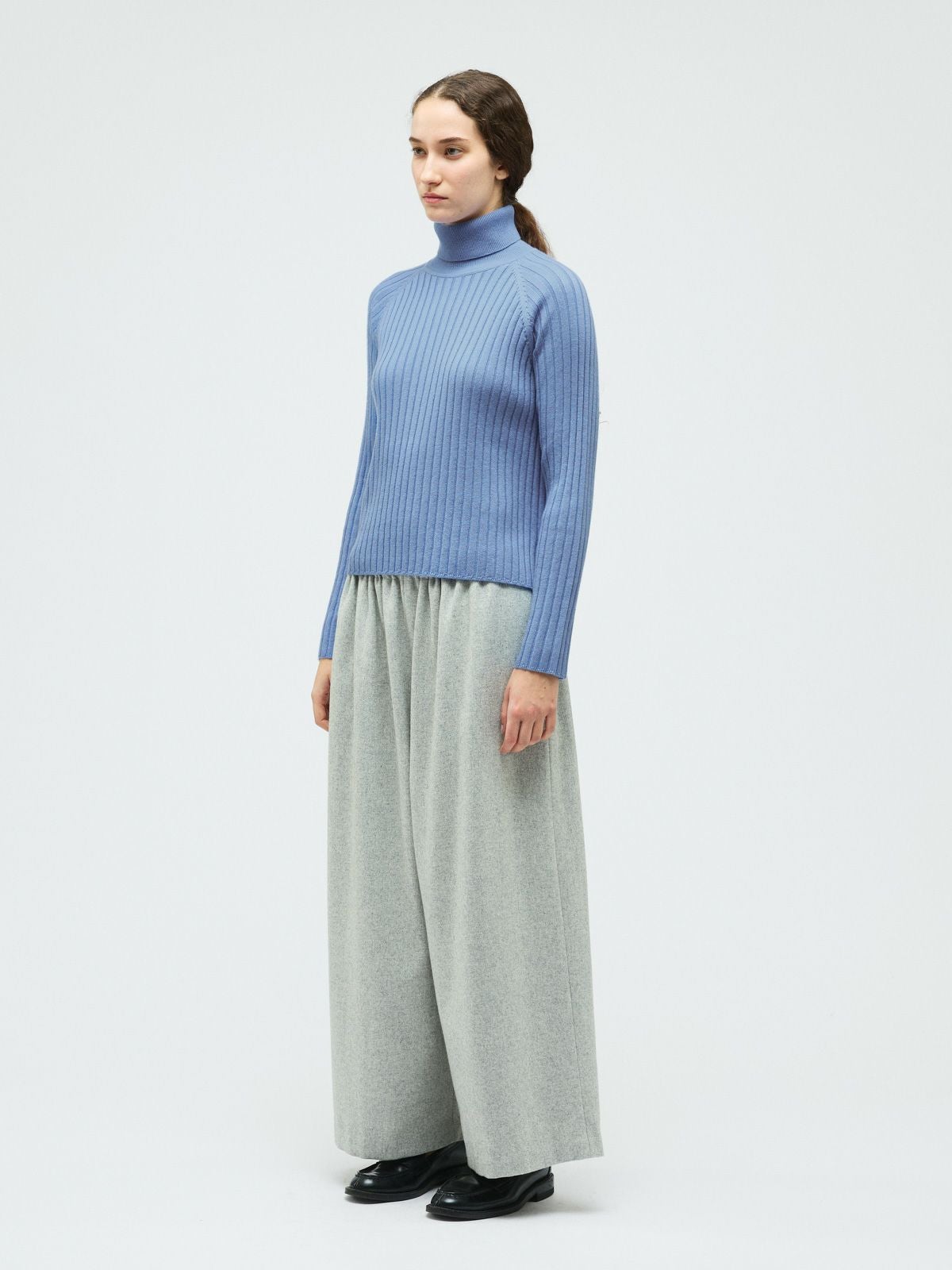 mizuiro ind ワイドリブハイネックプルオーバー｜ MARcourt ONLINE