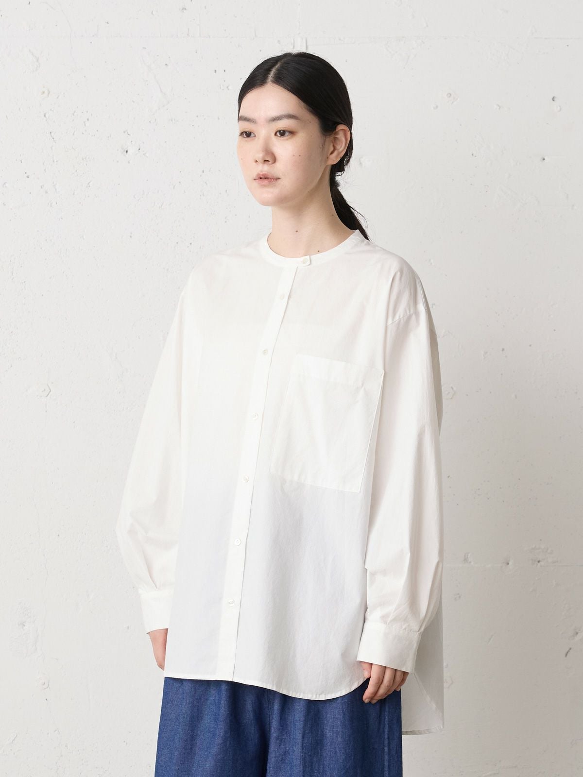 MidiUmi スタンドカラービッグシャツ｜ MARcourt ONLINE STORE