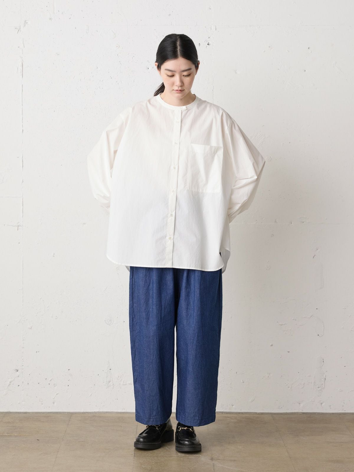 MidiUmi スタンドカラービッグシャツ｜ MARcourt ONLINE STORE