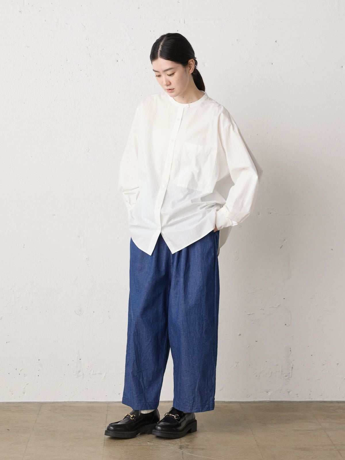 MidiUmi スタンドカラービッグシャツ｜ MARcourt ONLINE STORE