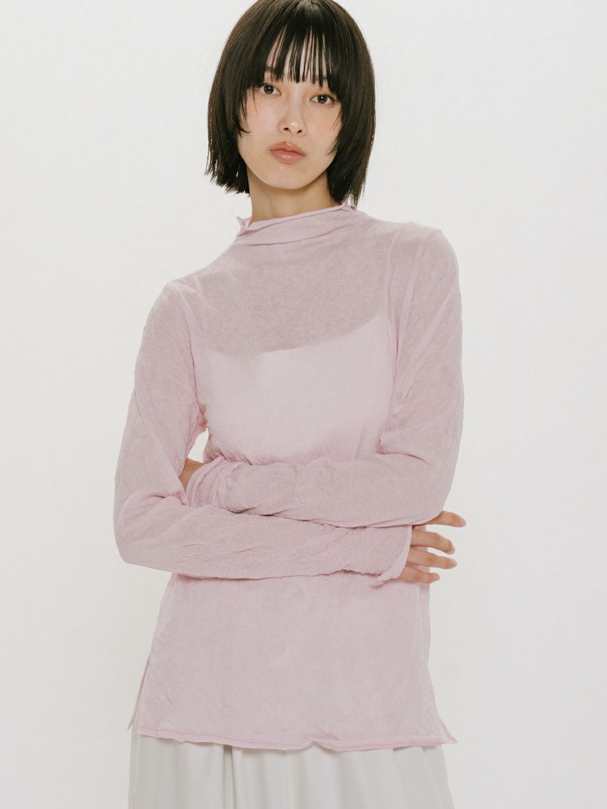 MIDIUMISOLID for Ladies シアーハイネックインナー｜ MARcourt ONLINE
