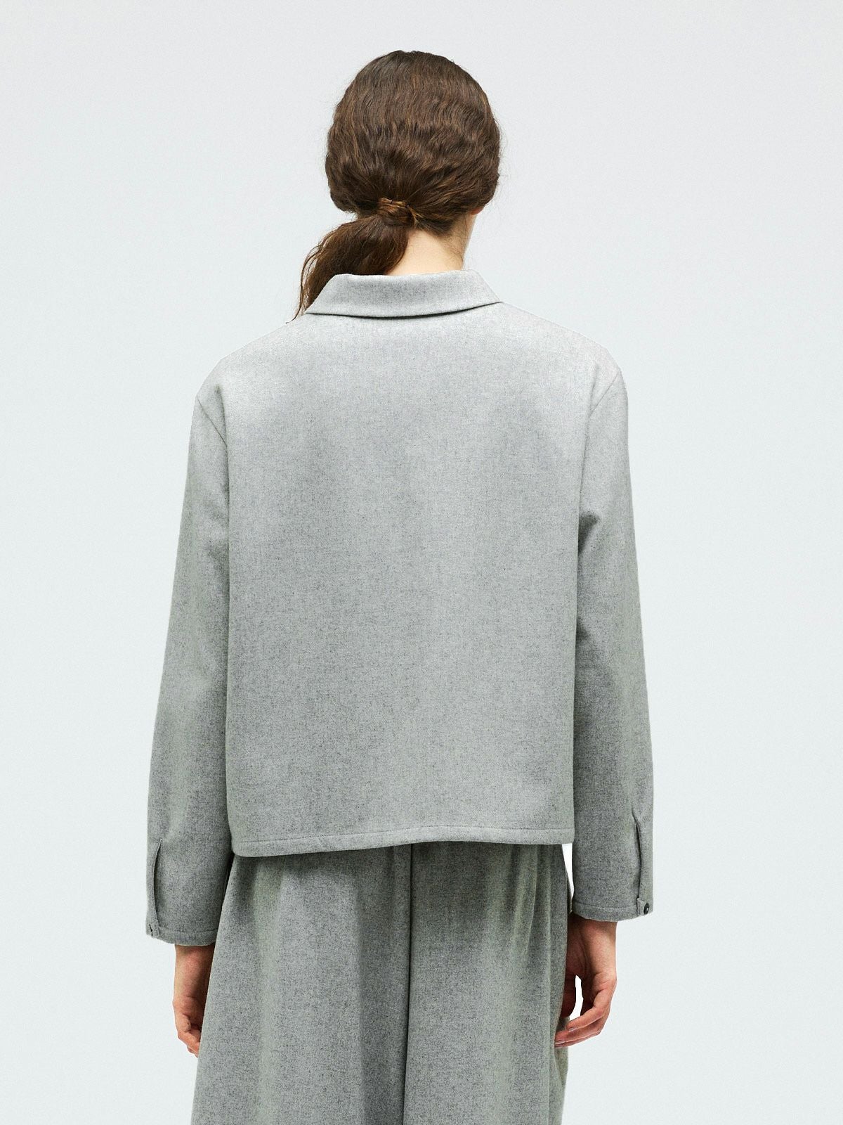 mizuiro ind ウールブレンドベーシックシャツ｜ MARcourt ONLINE STORE