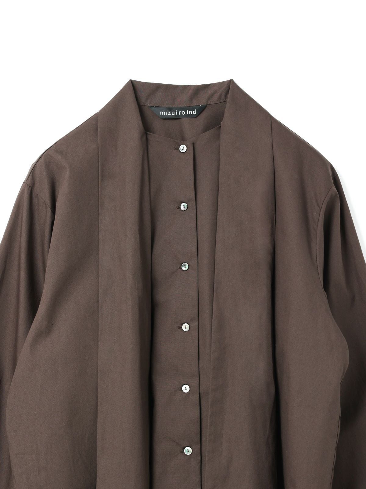 mizuiro ind ロングタイカラーシャツ｜ MARcourt ONLINE STORE