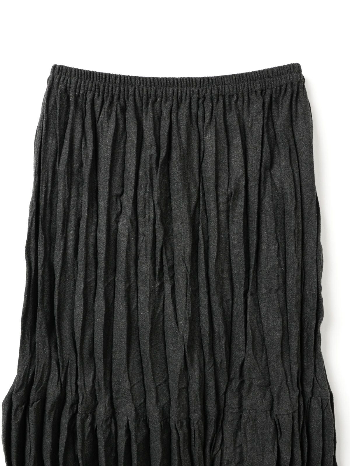 mizuiro ind ウールブレンドティアードワッシャースカート｜ MARcourt