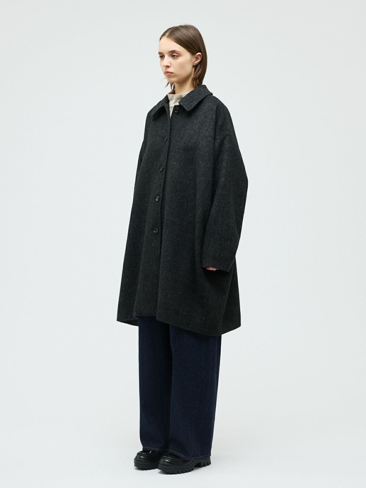 mizuiro ind ウールブレンドワイドコート｜ MARcourt ONLINE STORE