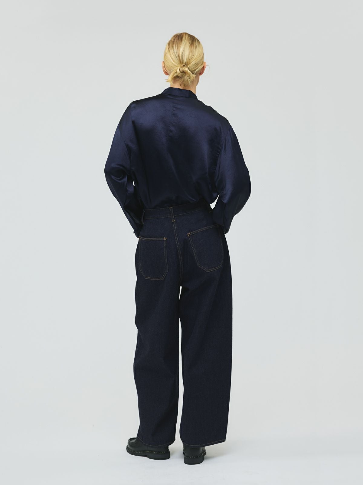 mizuiro ind サテンワークシャツ｜ MARcourt ONLINE STORE