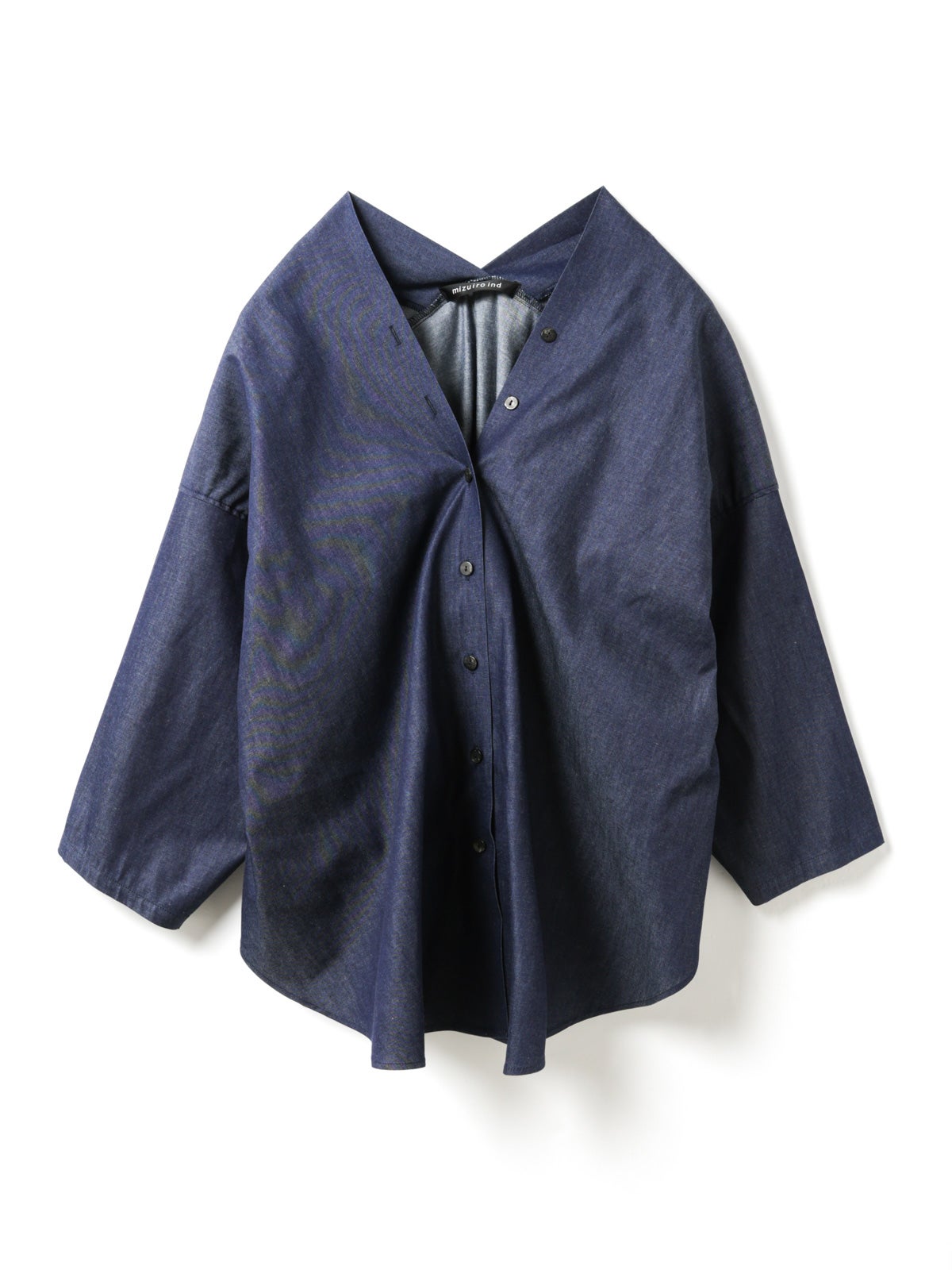 mizuiro ind Vネックデニムシャツ｜ MARcourt ONLINE STORE