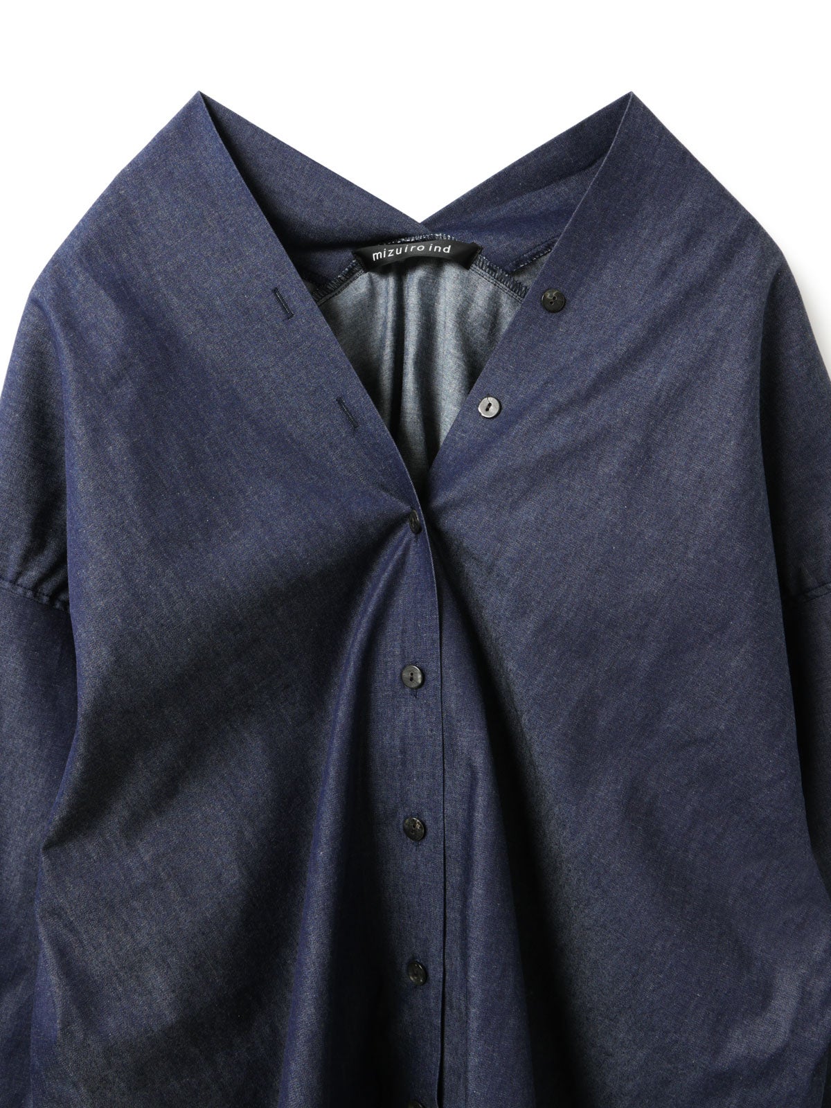 mizuiro ind Vネックデニムシャツ｜ MARcourt ONLINE STORE