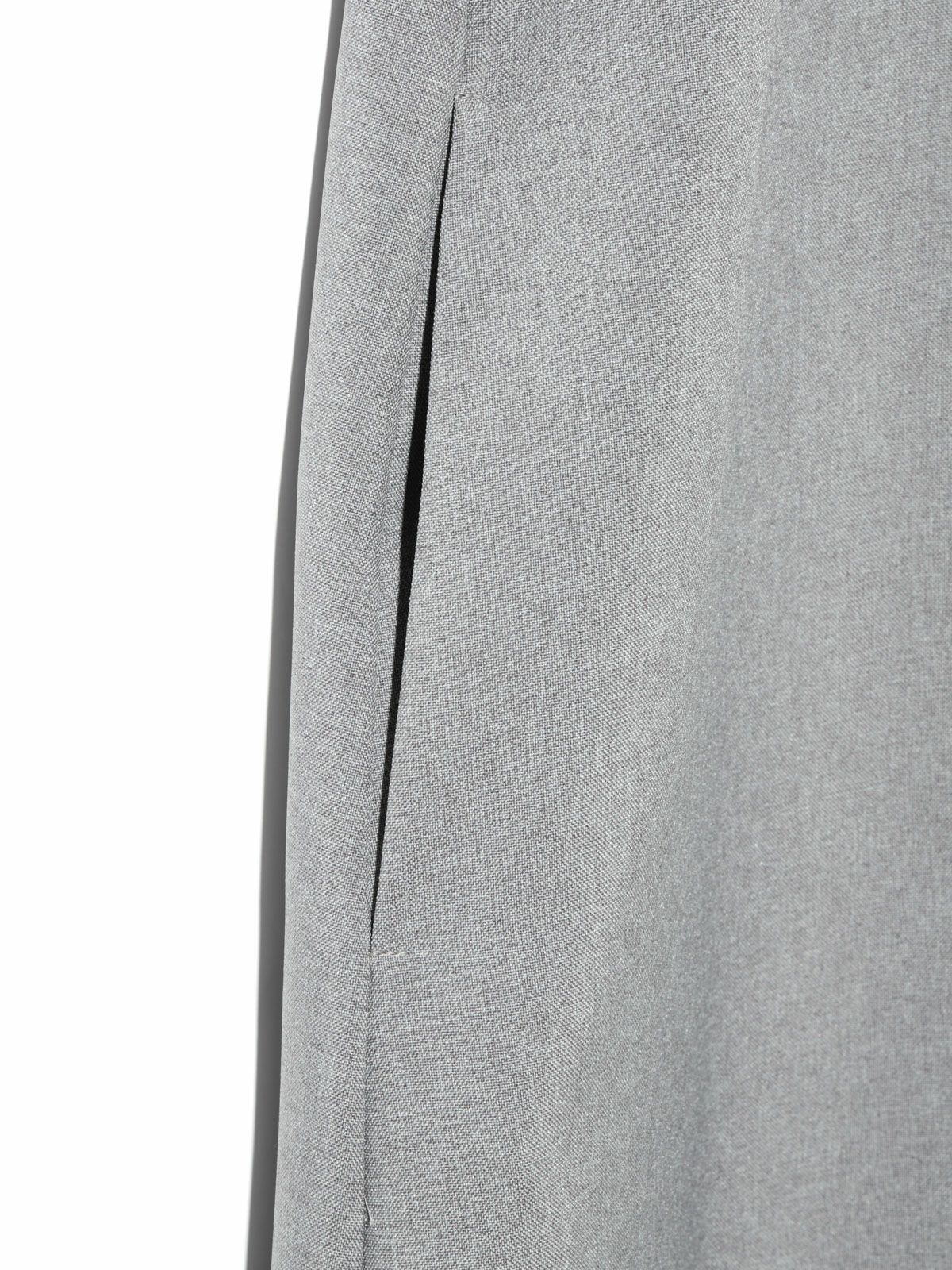 MIDIUMISOLID for Ladies アシンメトリープリーツノースリーブ