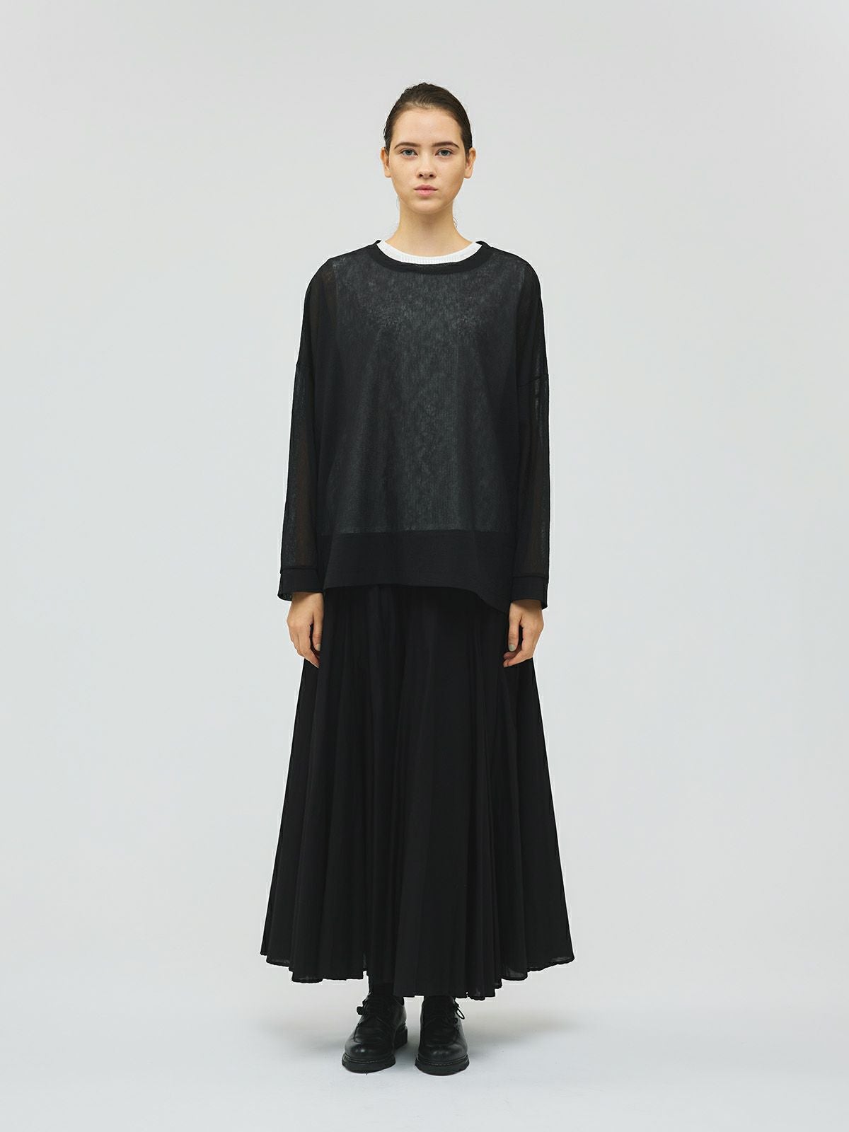 mizuiro ind ワッシャーボイルワイドプルオーバー｜ MARcourt ONLINE