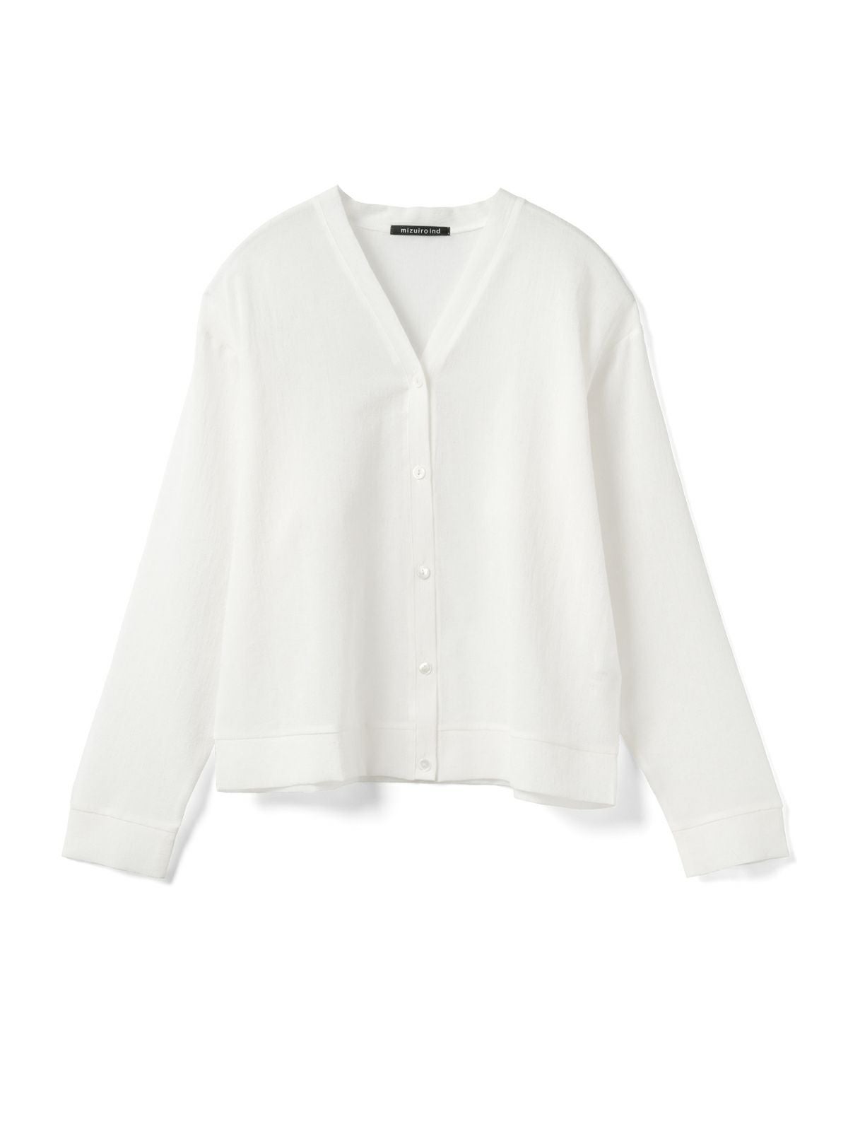 mizuiro ind ワッシャーボイルVネックカーディガン｜ MARcourt ONLINE
