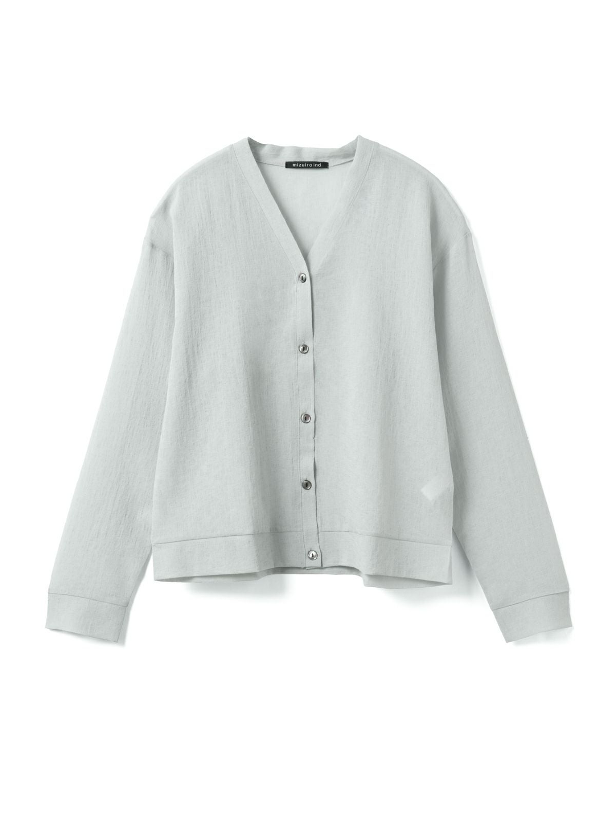 mizuiro ind ワッシャーボイルVネックカーディガン｜ MARcourt ONLINE