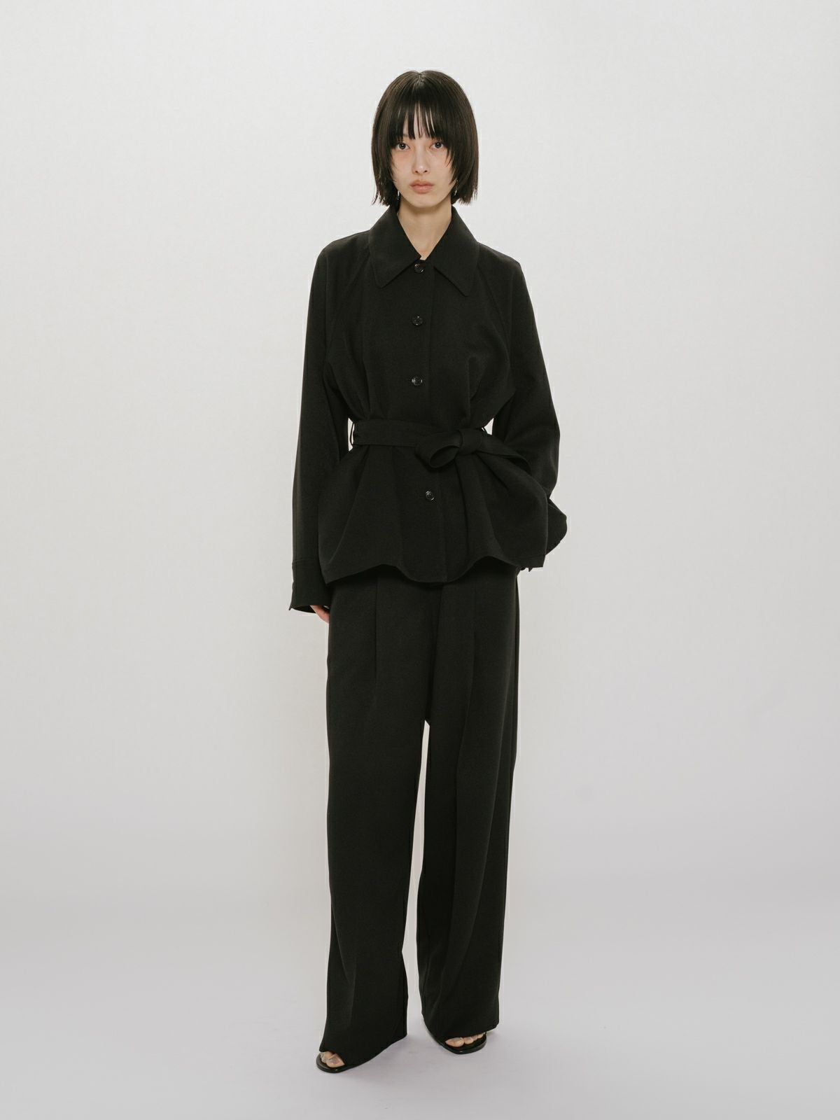 MIDIUMISOLID for Ladies ステンカラーシャツジャケット｜ MARcourt