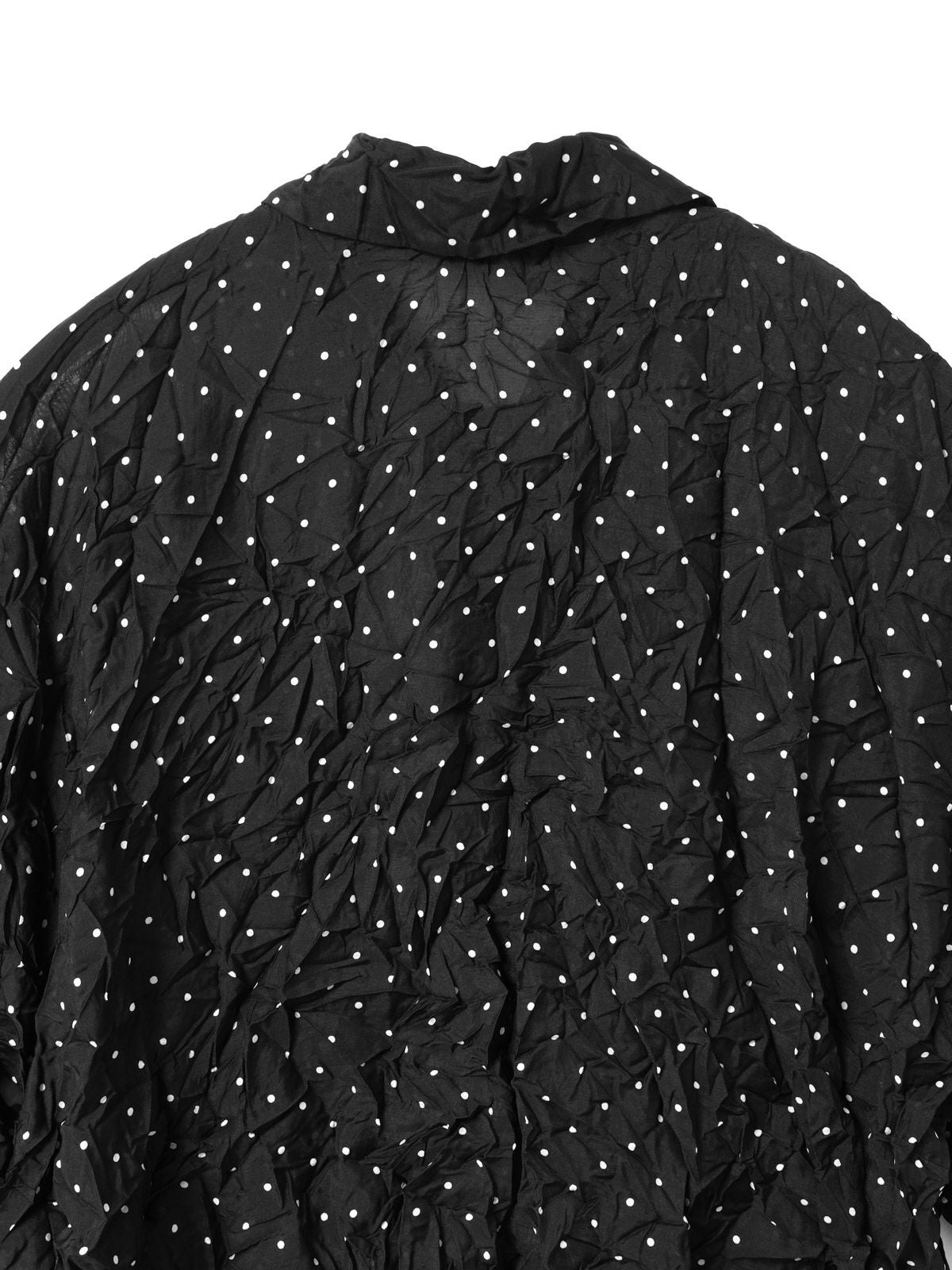 mizuiro ind ドットプリントキャッチワッシャーシャツ｜ MARcourt