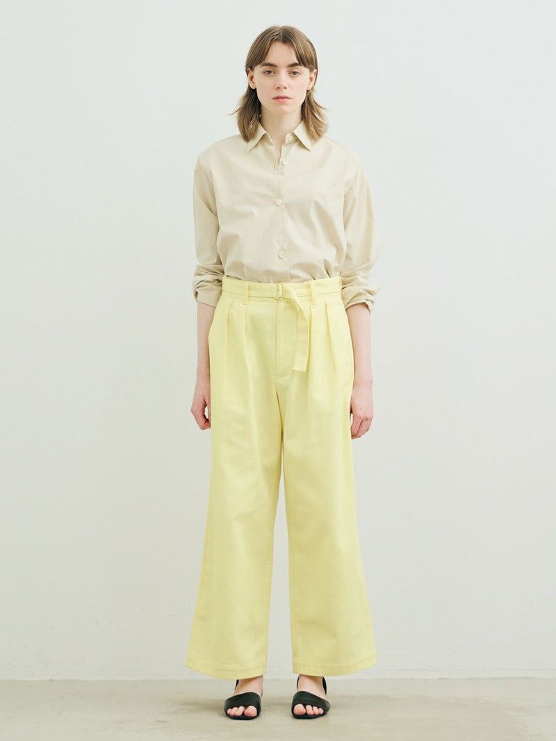 ドリルツータックトラウザーズ