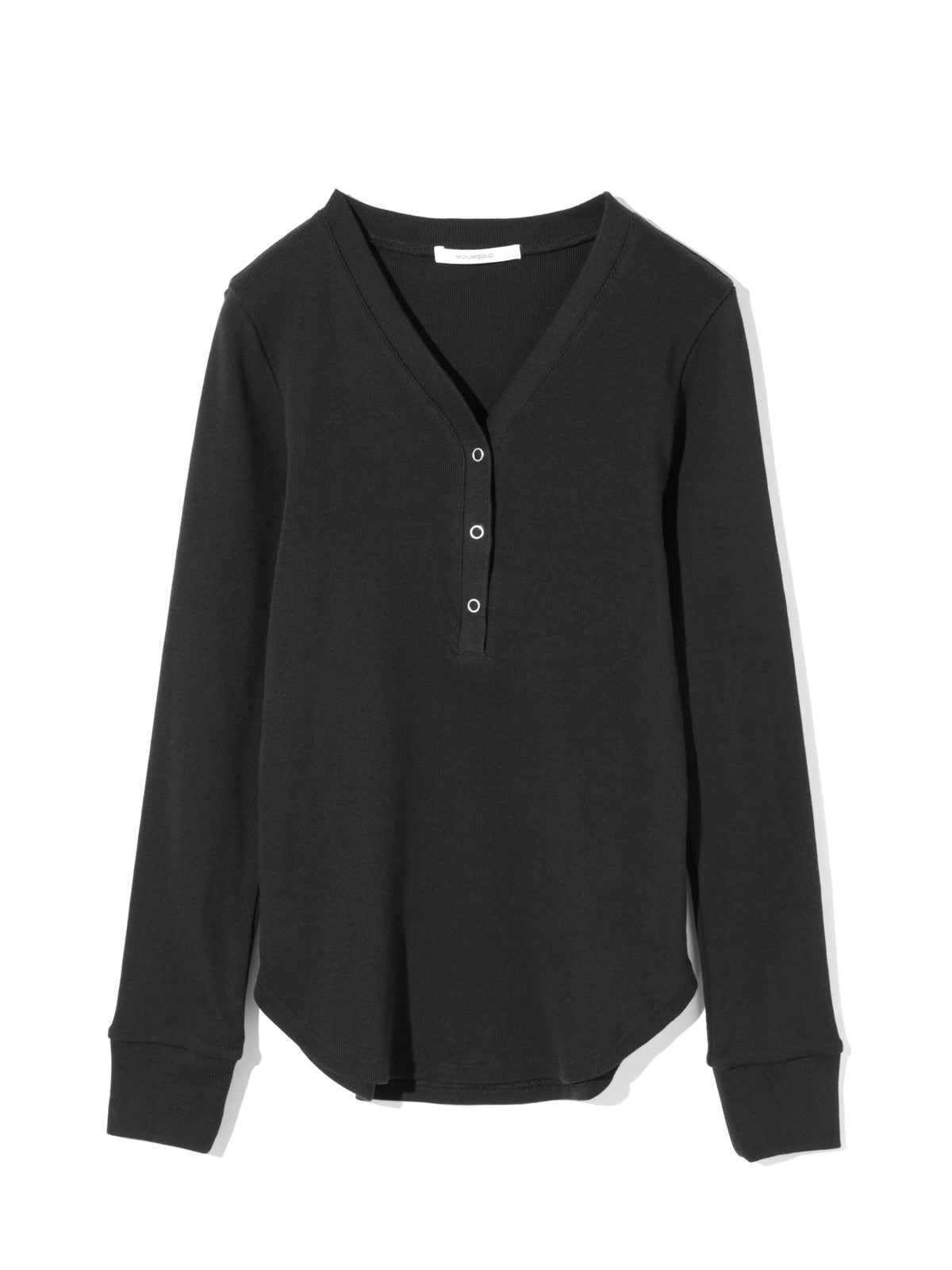 MIDIUMISOLID for Ladies リブヘンリーネックプルオーバー｜ MARcourt