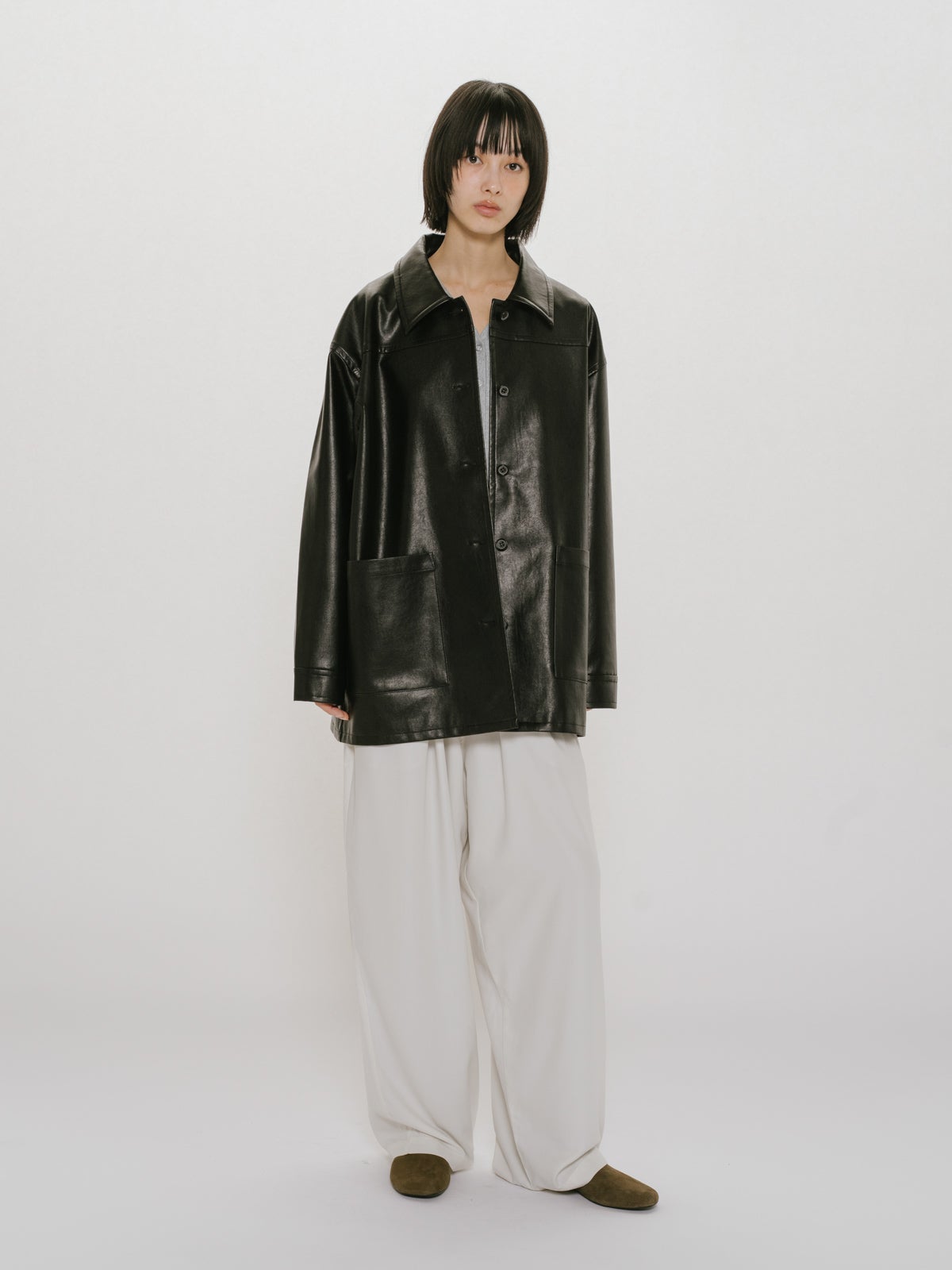 MIDIUMISOLID for Ladies リブヘンリーネックプルオーバー｜ MARcourt