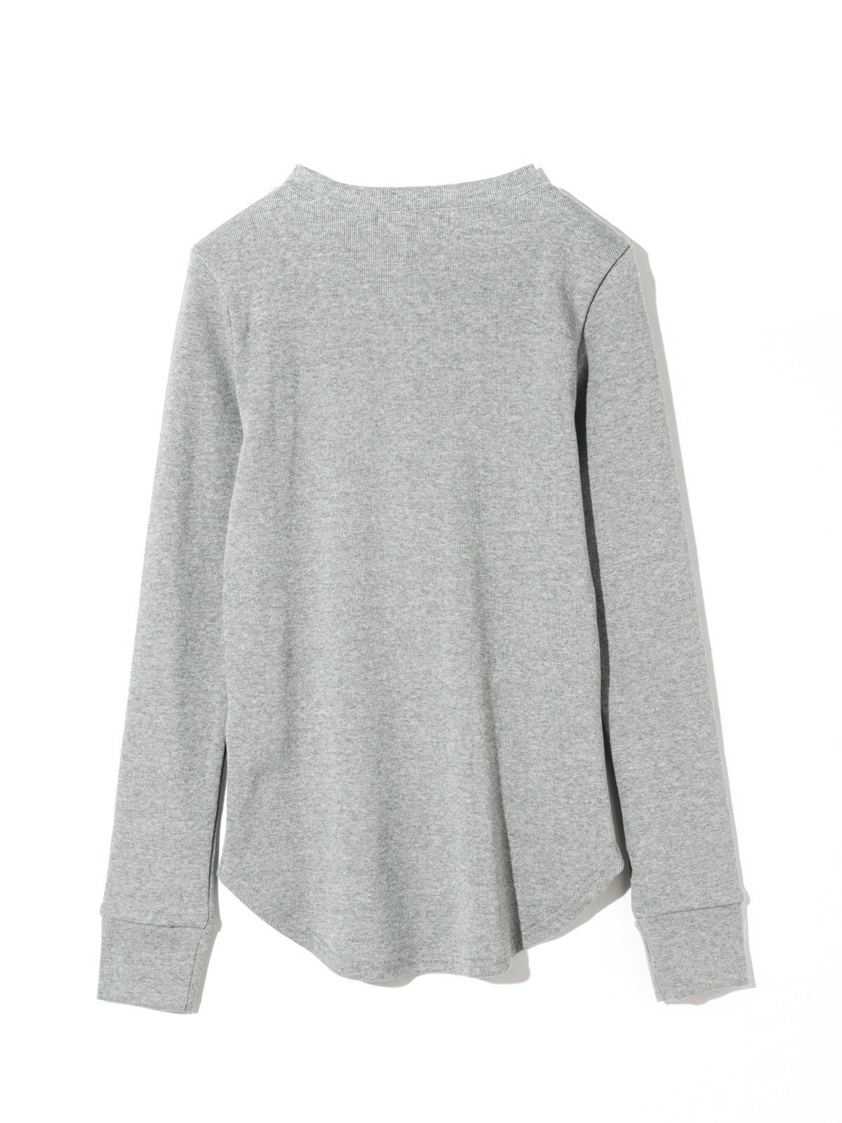 MIDIUMISOLID for Ladies リブヘンリーネックプルオーバー｜ MARcourt