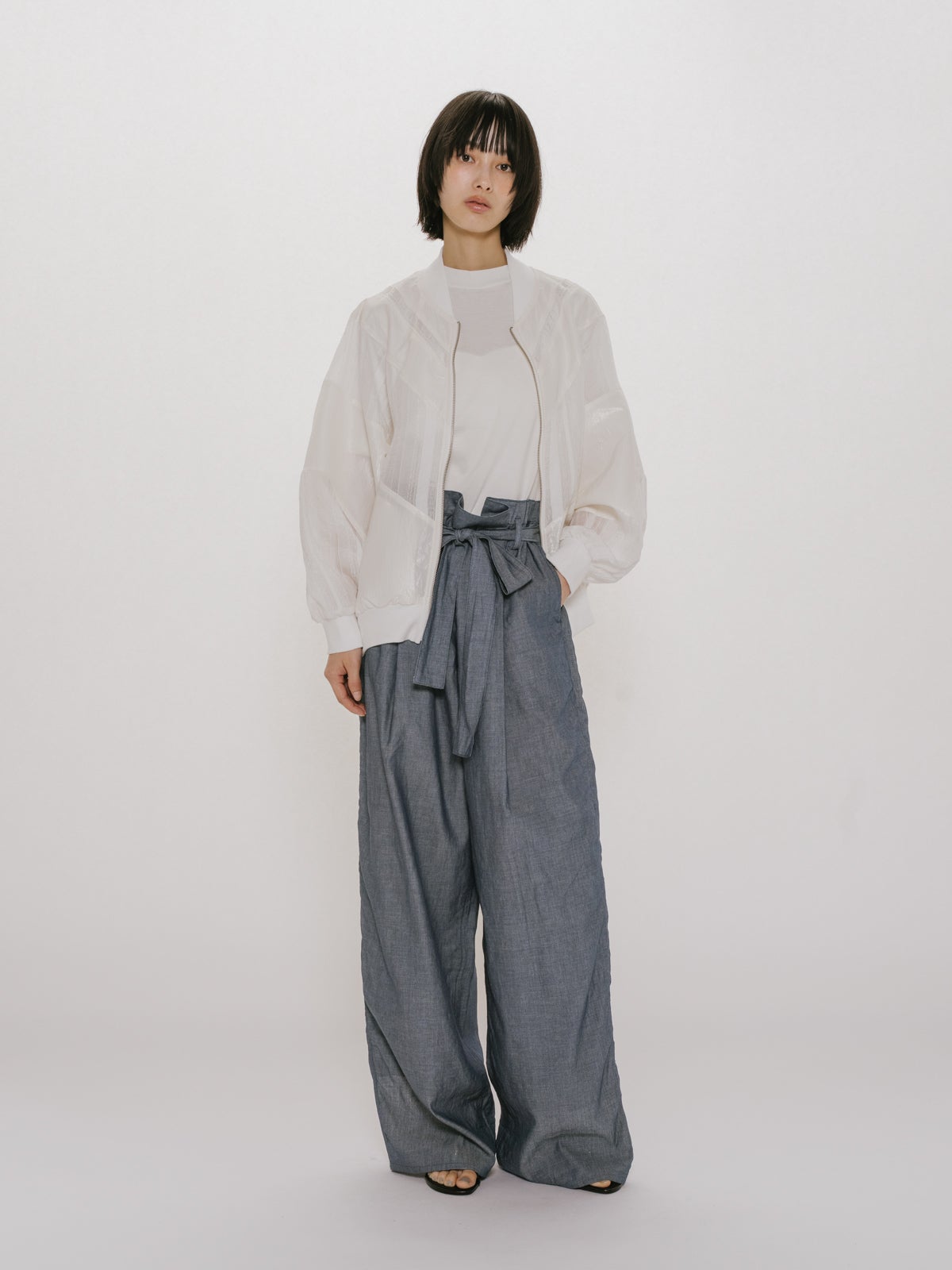 MIDIUMISOLID for Ladies シアーデニムイージーパンツ｜ MARcourt