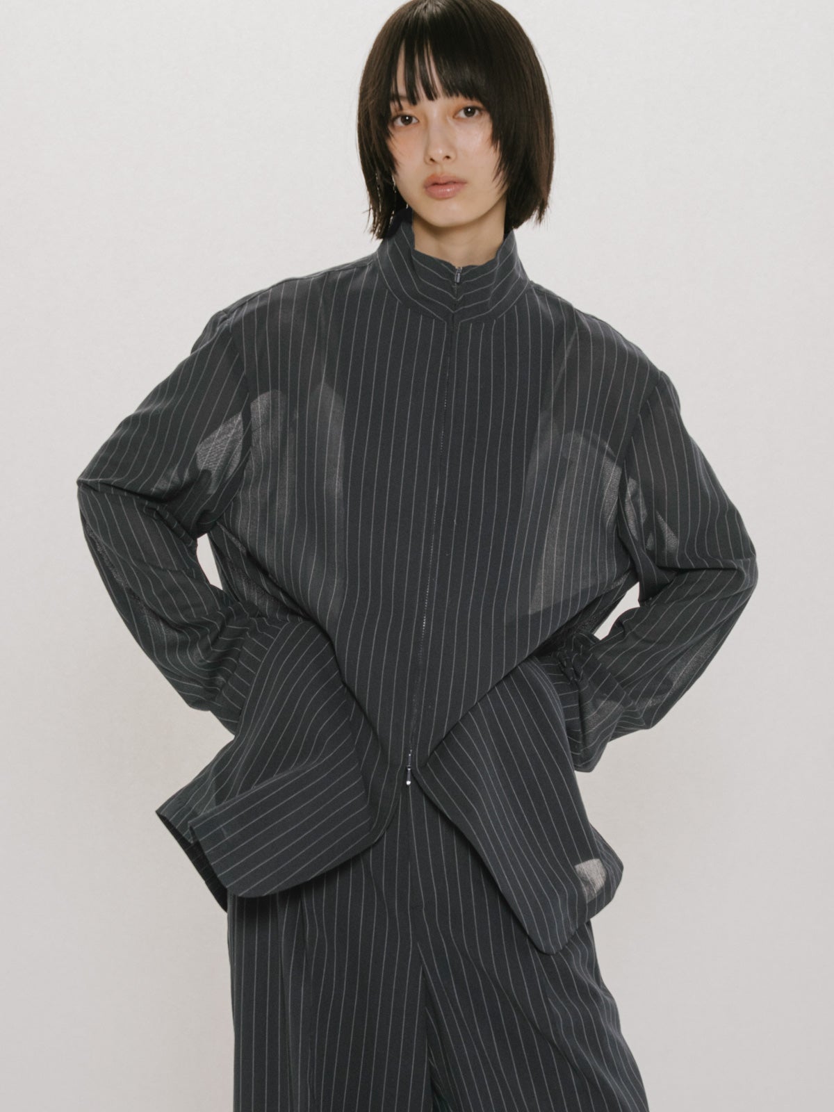 ジャケット・アウター miudori MIDIUMISOLID for Ladies シースルージップジャケット｜ MARcourt