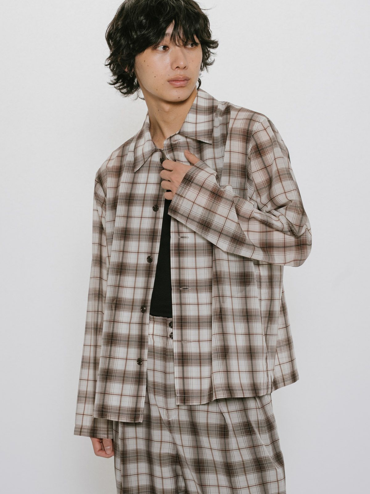 MIDIUMISOLID Men's シアーチェックコーチジャケット｜ MARcourt