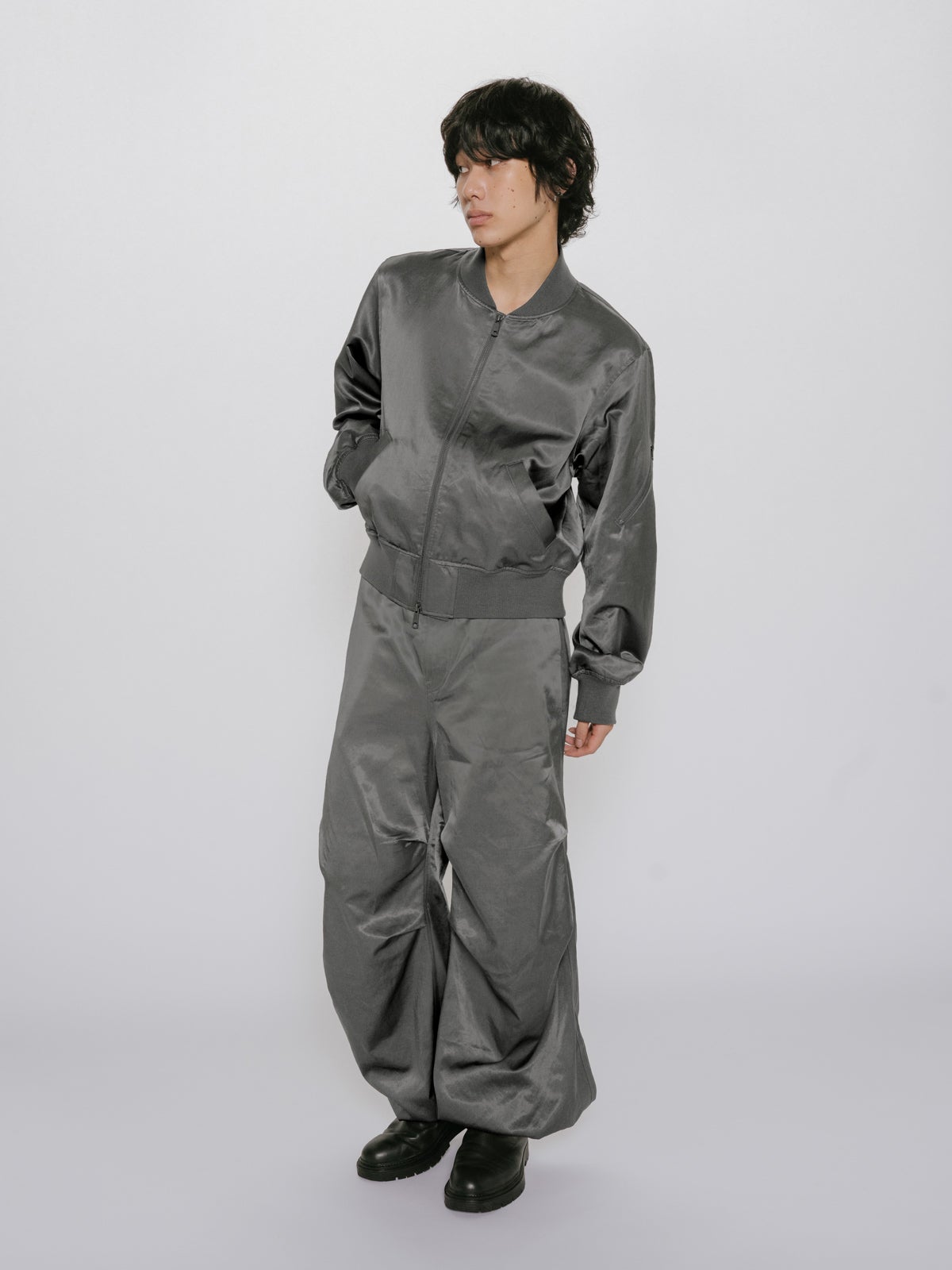 MIDIUMISOLID Men's ブリーチサテンMA-1｜ MARcourt ONLINE STORE