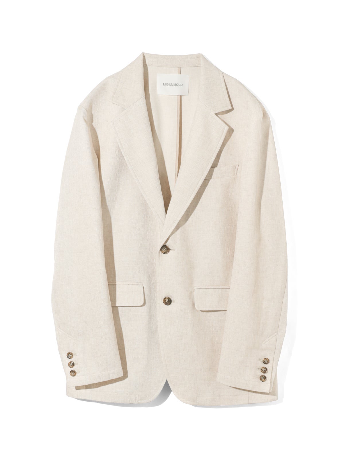MIDIUMISOLID Men's リネン混テーラードジャケット｜ MARcourt ONLINE