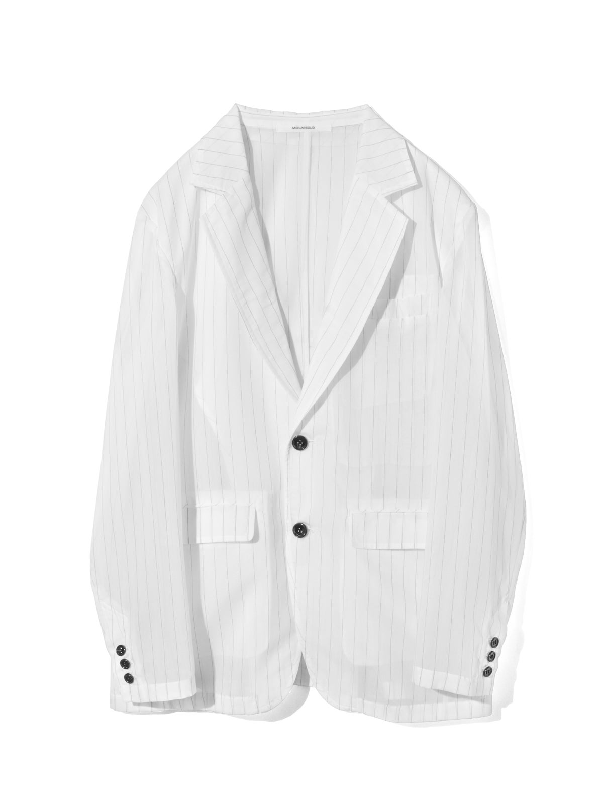 9月14日(月)正午販売終了 ]MIDIUMISOLID Men's シアーストライプ
