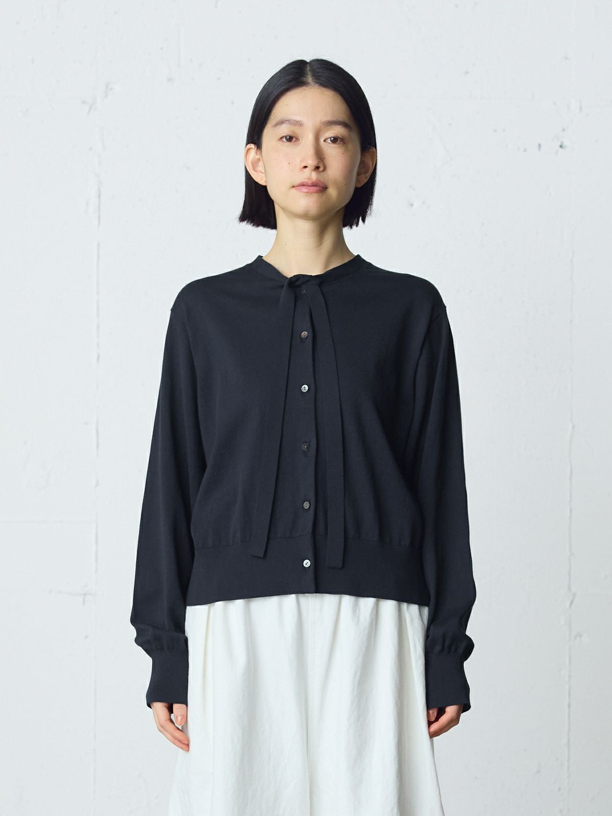 MidiUmi ボウネクタイニットカーディガン｜ MARcourt ONLINE STORE
