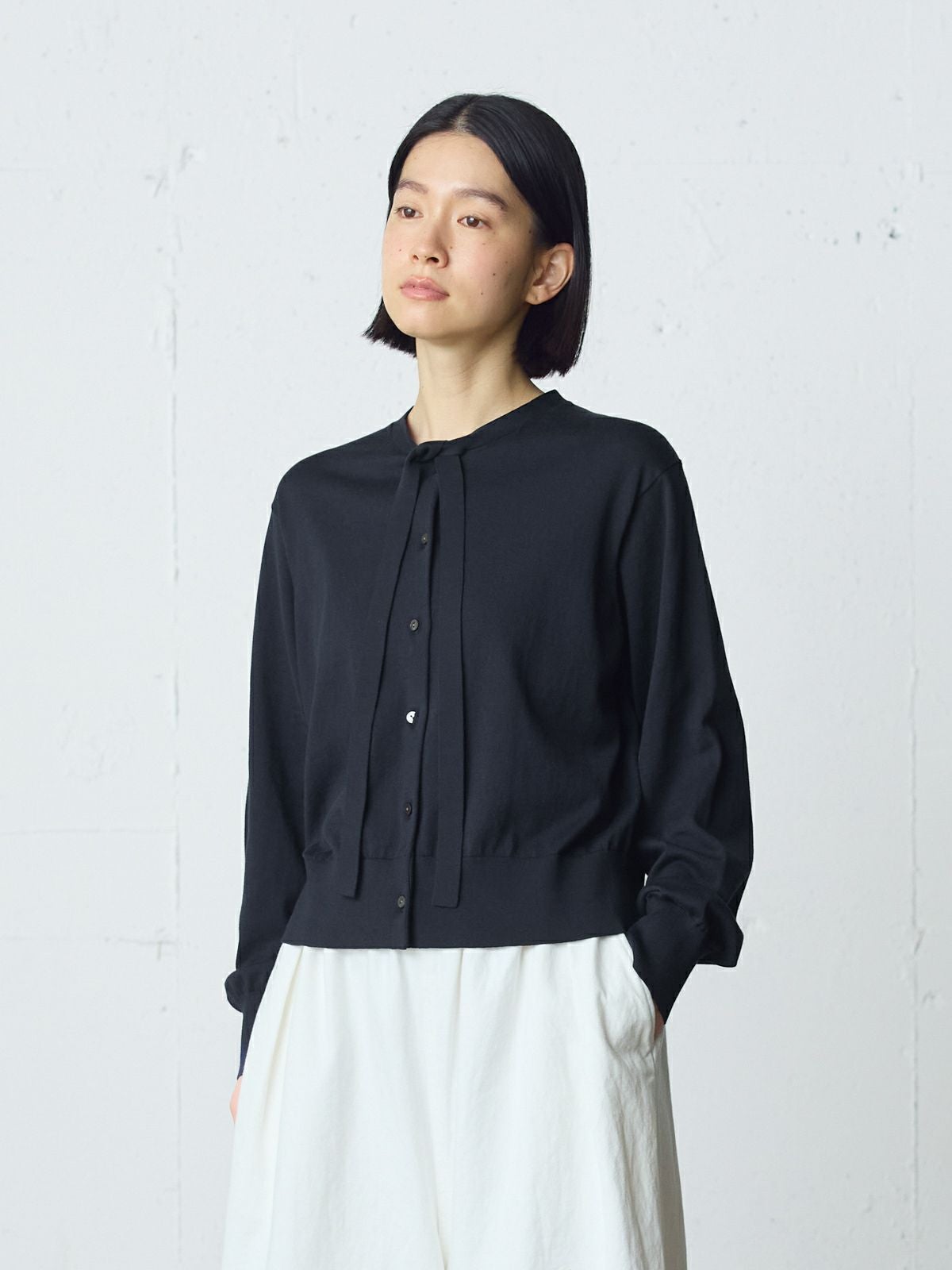 MidiUmi ボウネクタイニットカーディガン｜ MARcourt ONLINE STORE