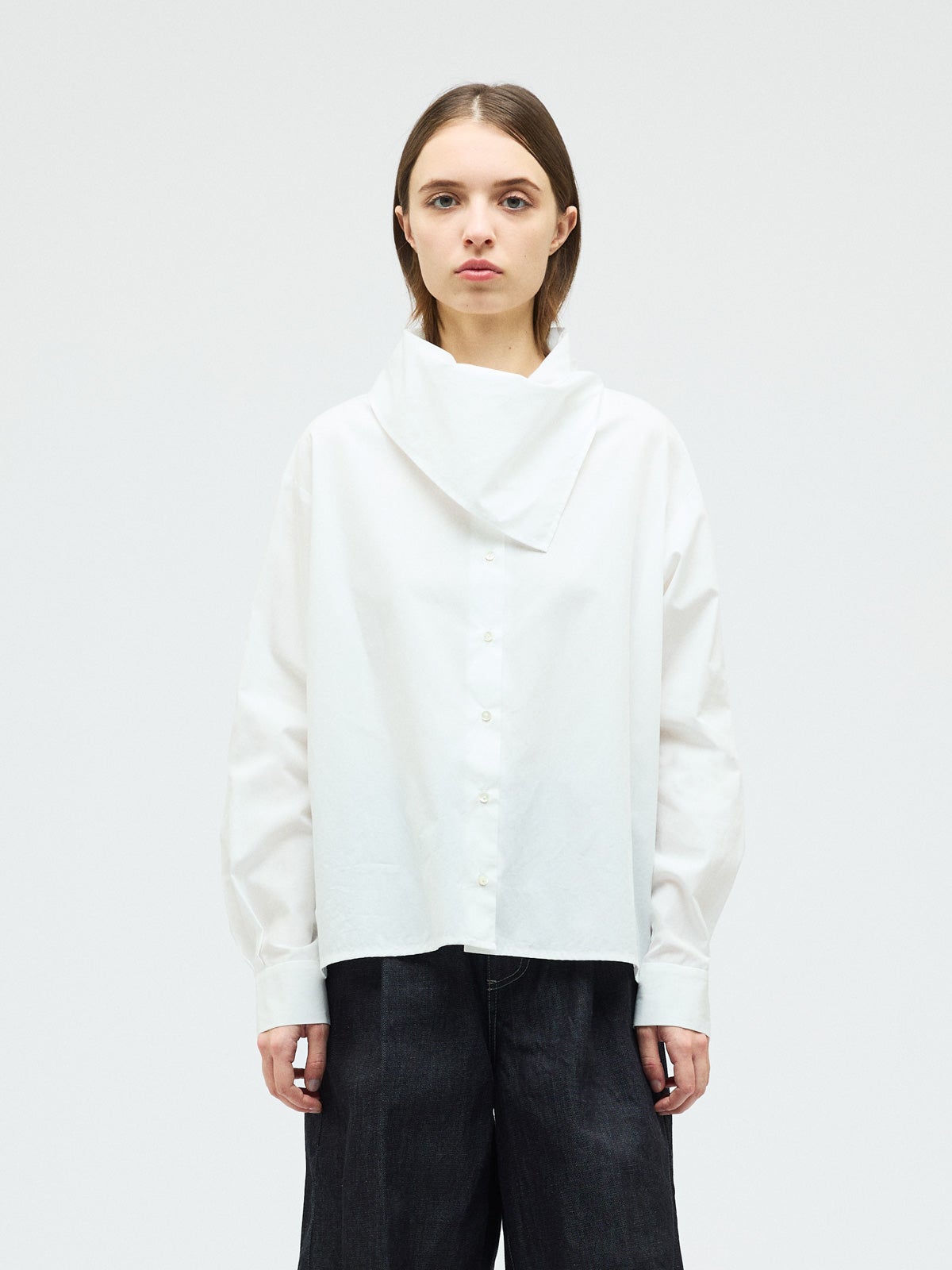 mizuiro ind スカーフカラーシャツ｜ MARcourt ONLINE STORE