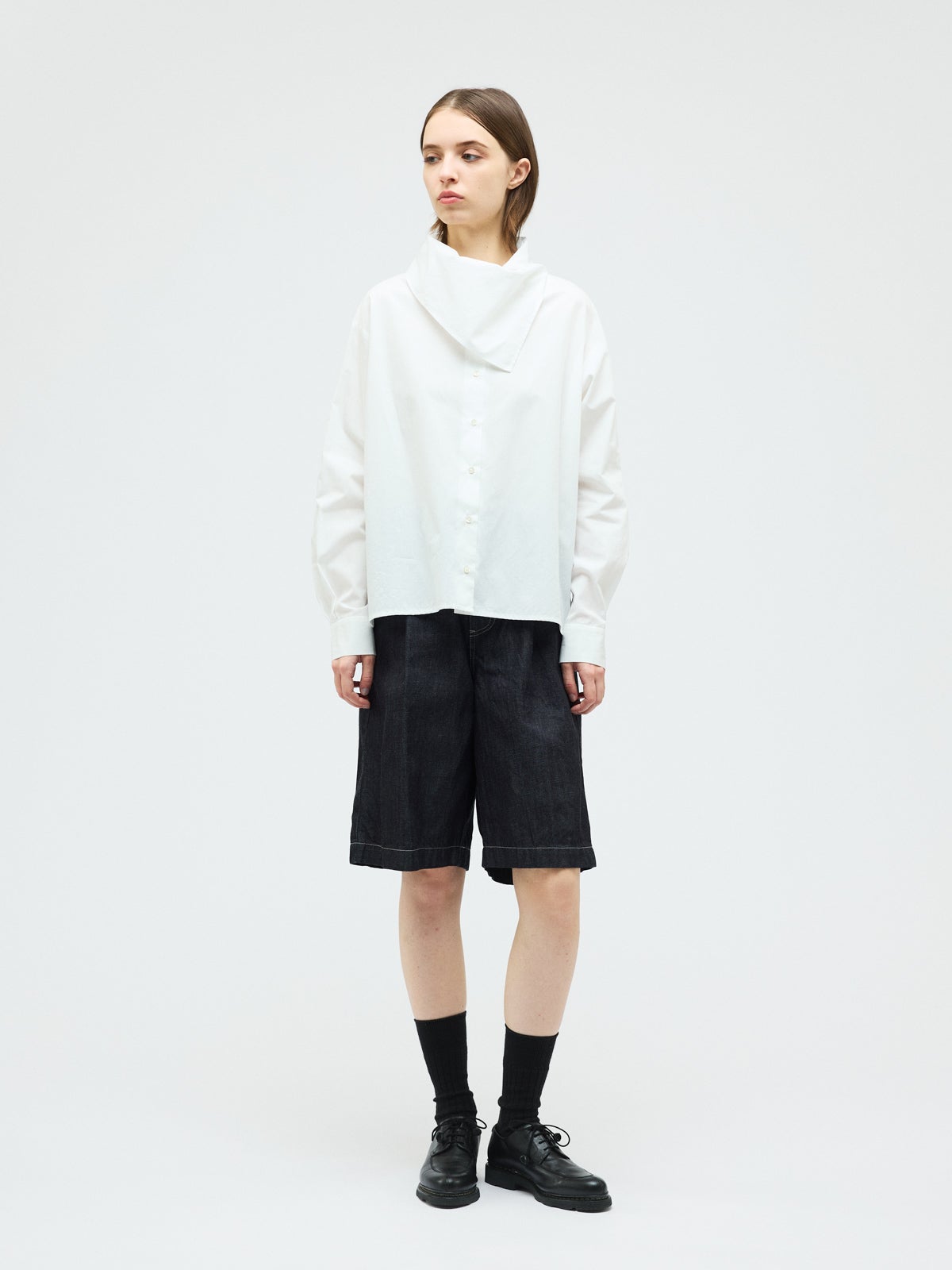 mizuiro ind スカーフカラーシャツ｜ MARcourt ONLINE STORE