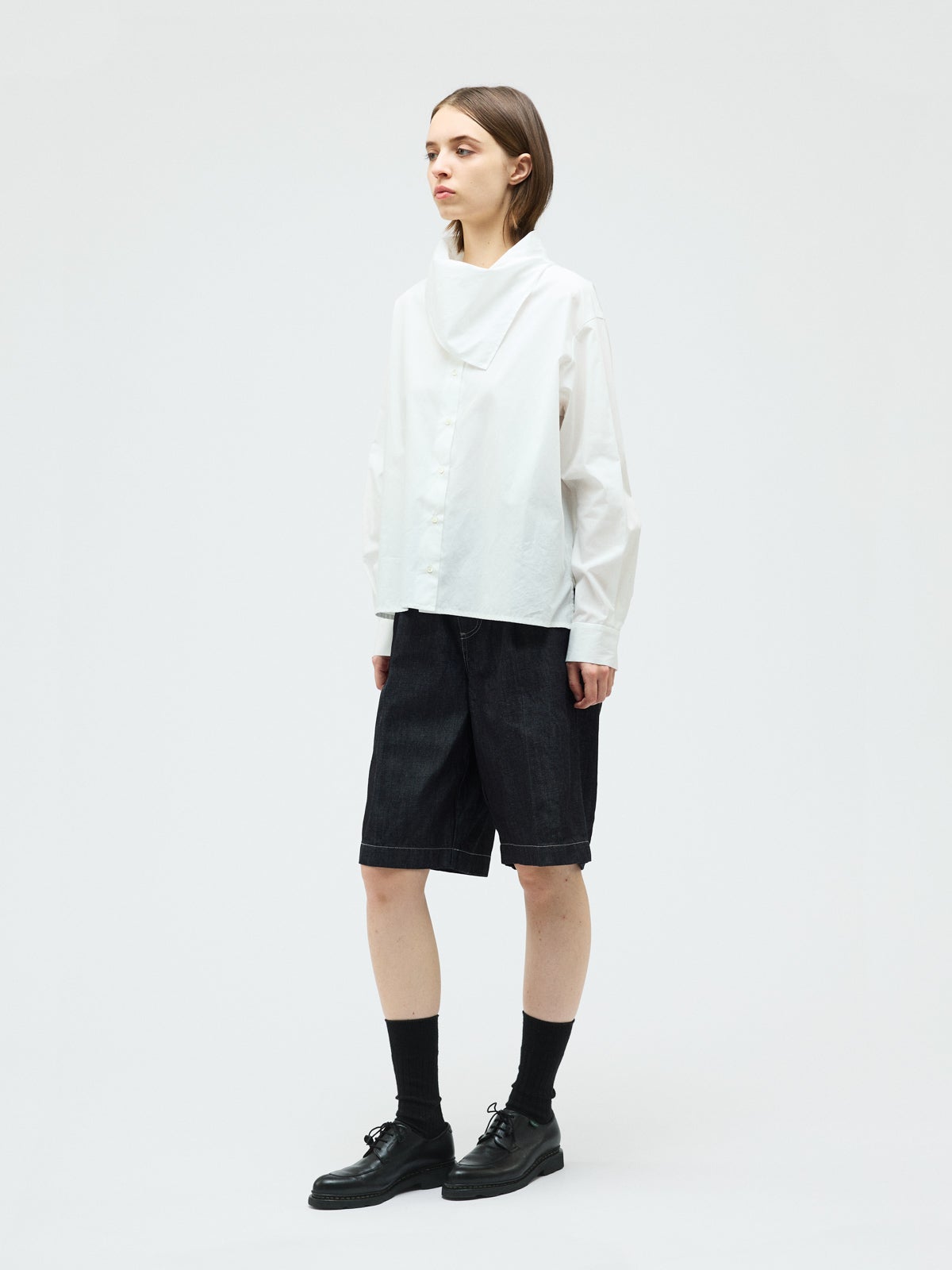 mizuiro ind スカーフカラーシャツ｜ MARcourt ONLINE STORE