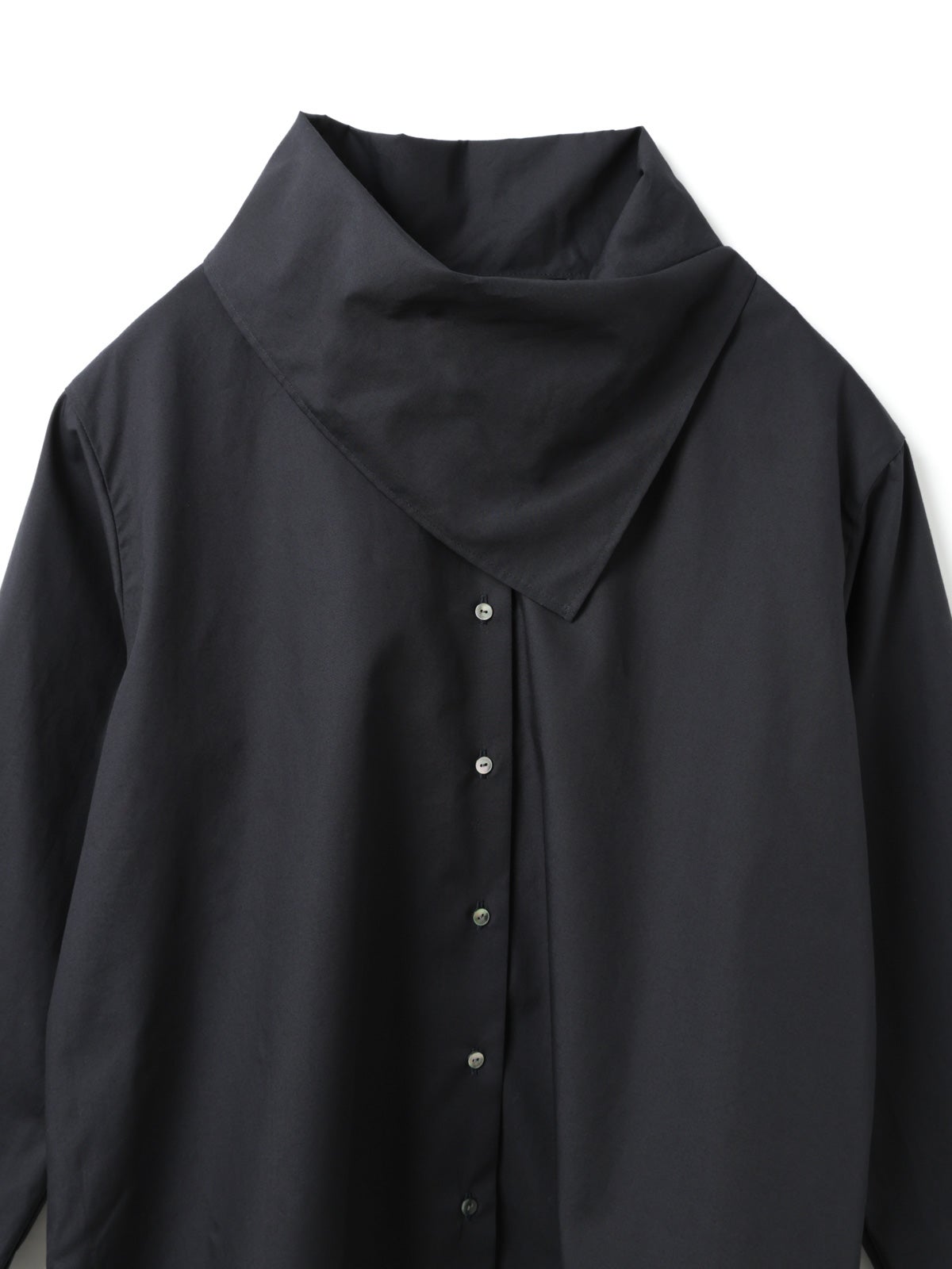 トップス DOUBLE-LAYERED BUTTON LONGSLEEVE mizuiro ind スカーフカラーシャツ｜ MARcourt ONLINE STORE